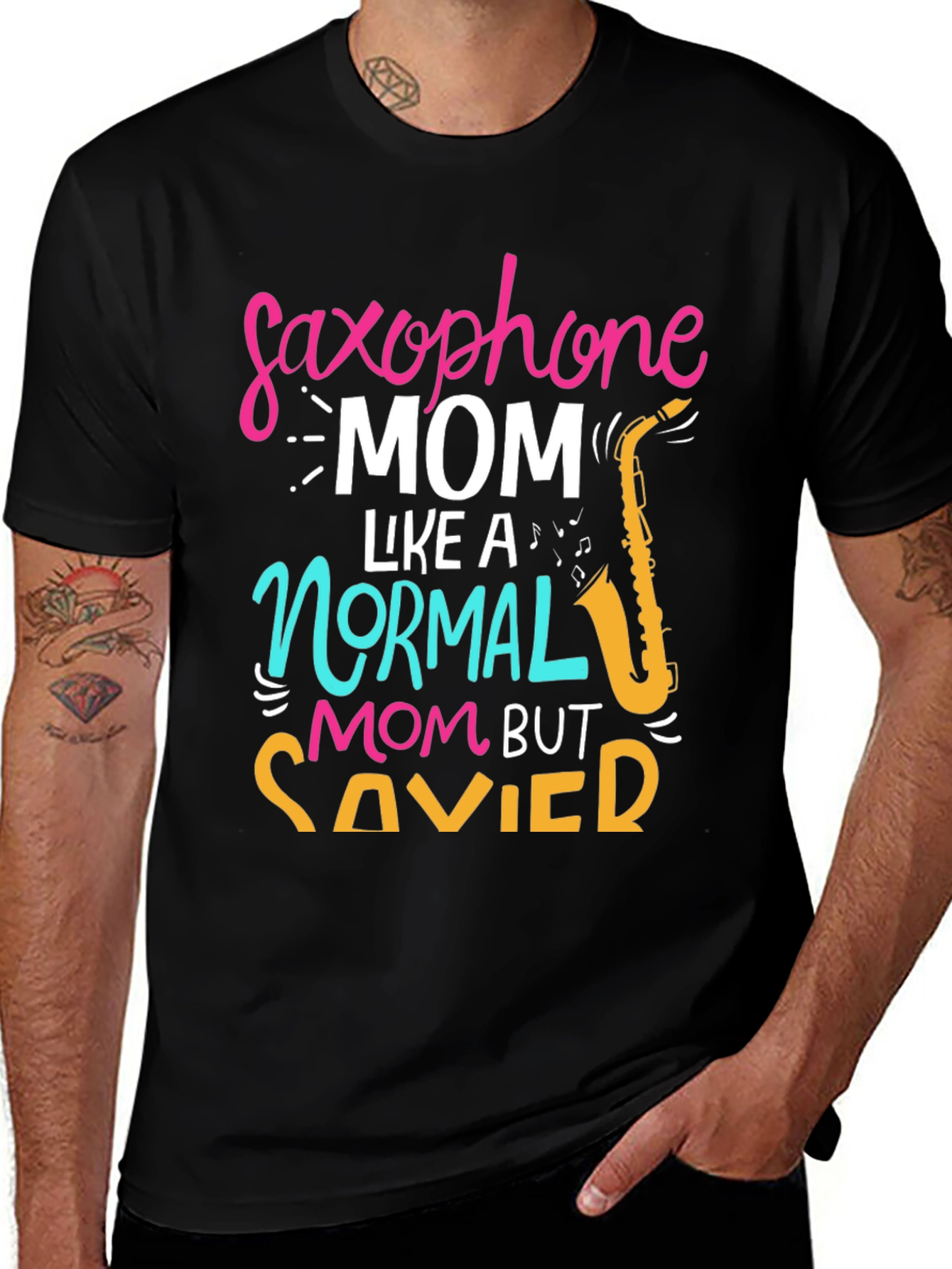 Saxophone Mom T-Shirt - Savvy & Stylish!