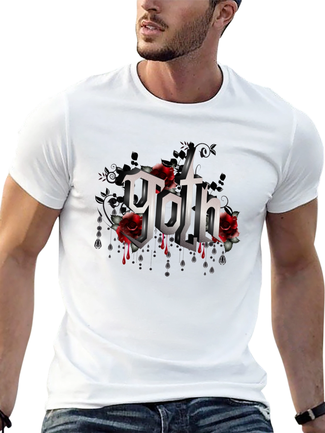 Gothic Rose T-Shirt - Dark & Romantic