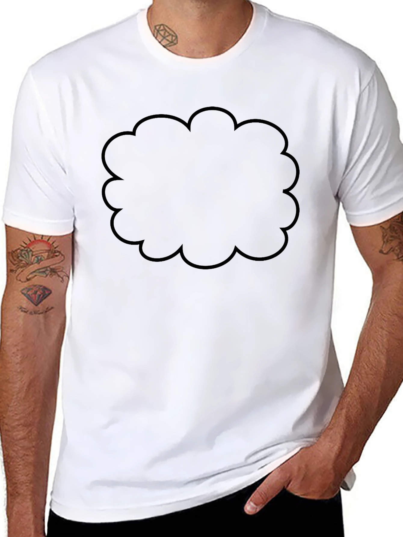 Black Cloud Graphic Mens T-Shirt