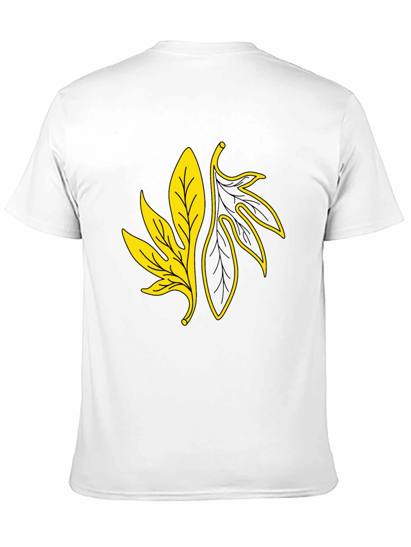 Leaf Graphic Black T-Shirt