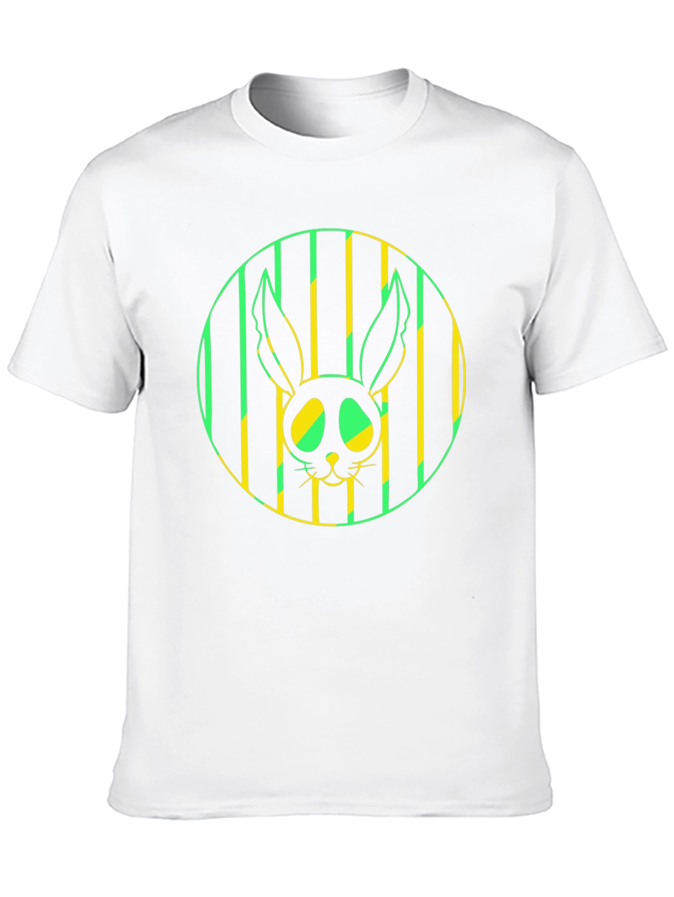 Rabbit Graphic Tee - Stylish Mens Black T-Shirt