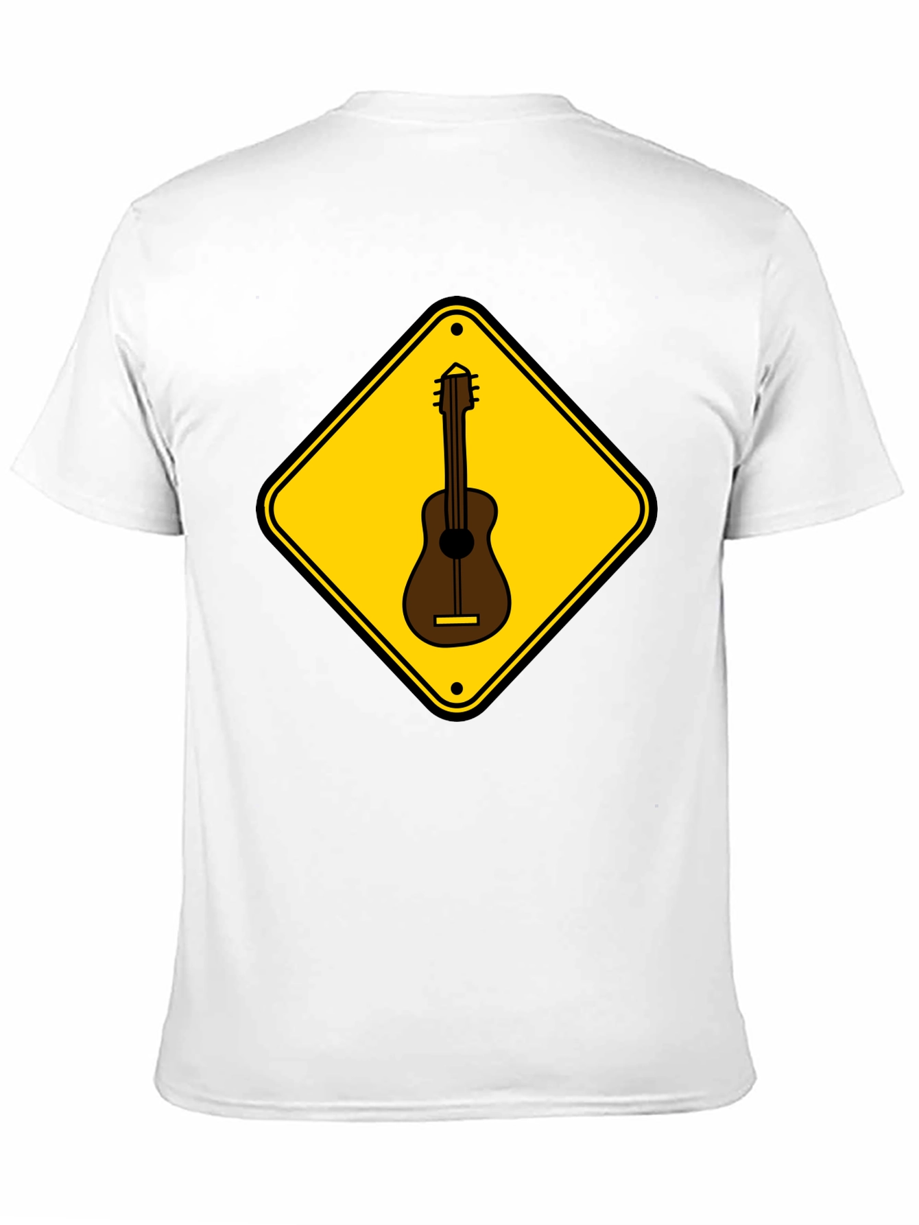 Guitar Crossing Black T-Shirt - Musician Style