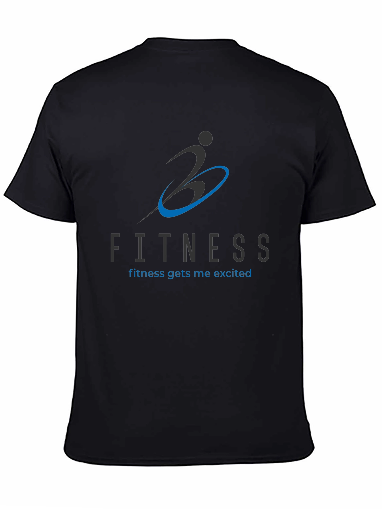 Fitness Graphic Black T-Shirt