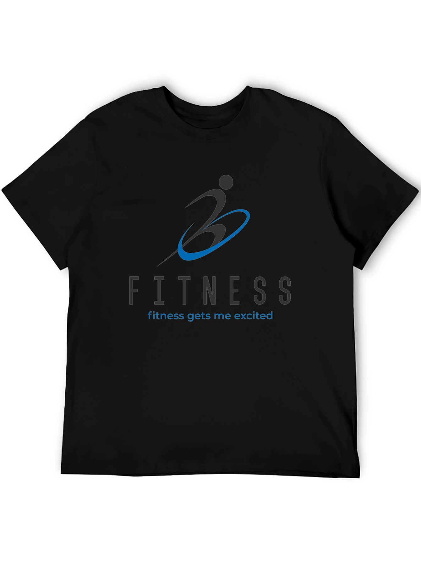 Fitness Graphic Black T-Shirt