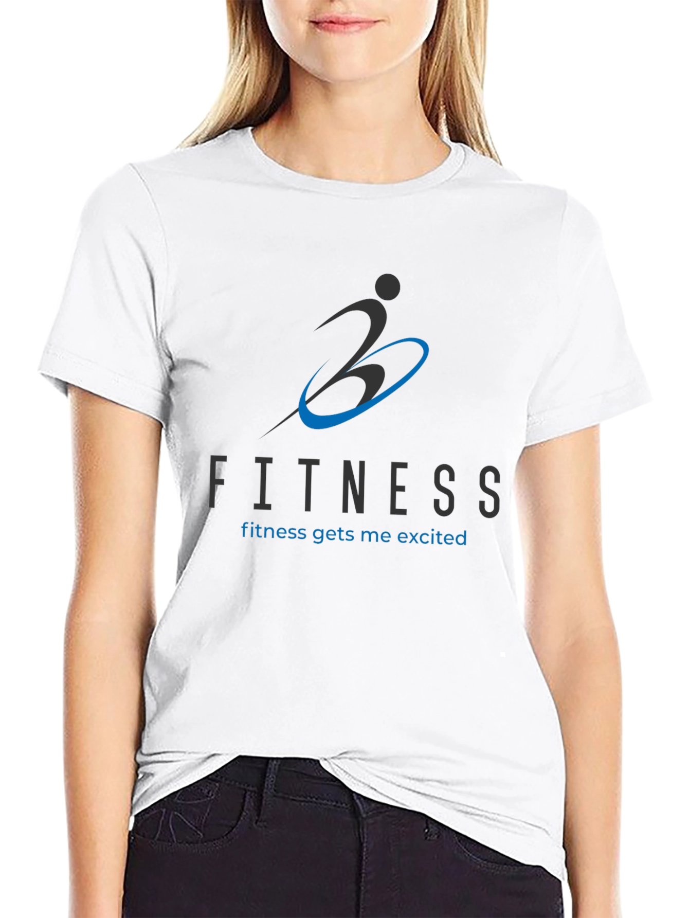 Fitness Graphic Black T-Shirt