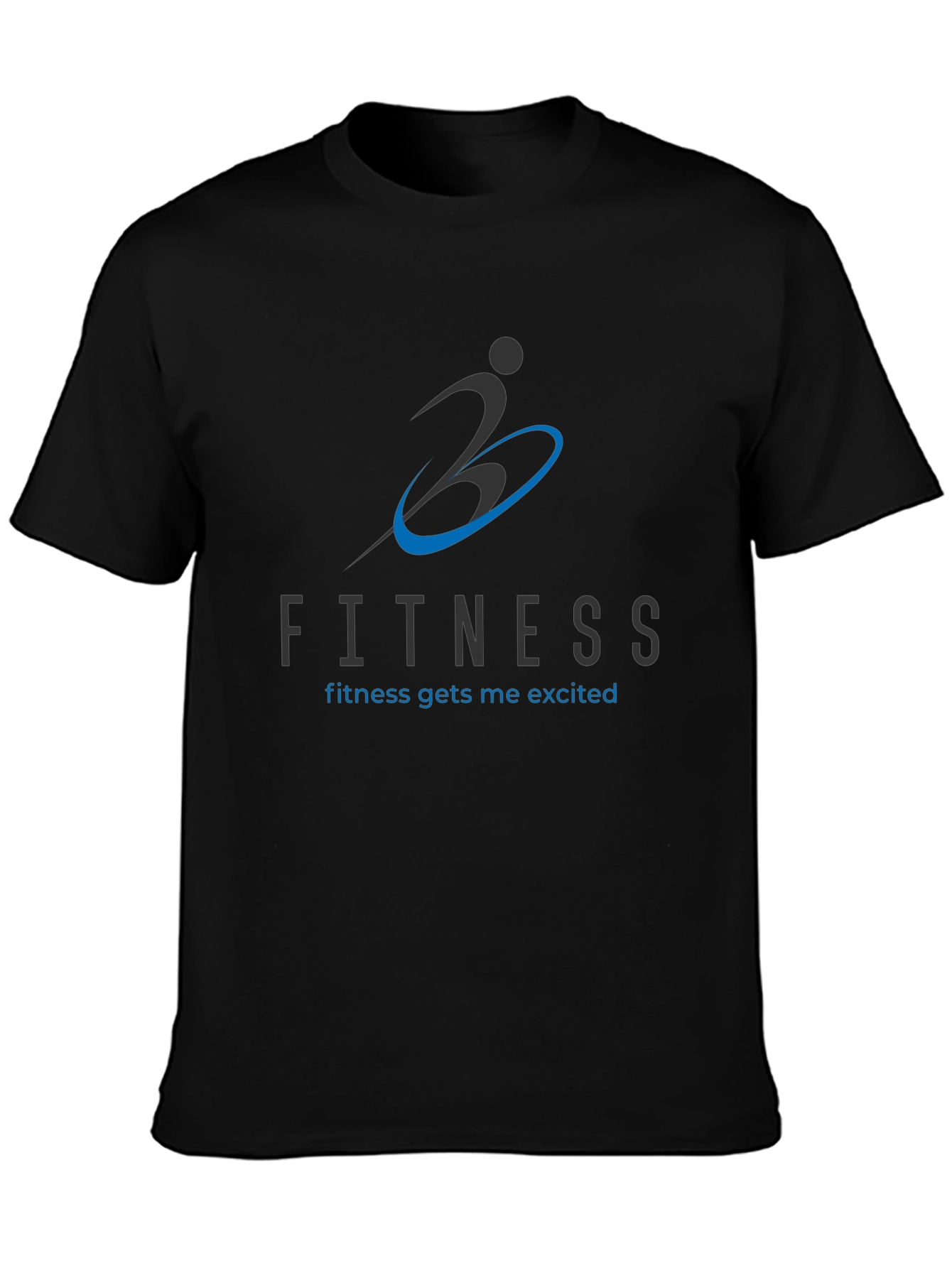 Fitness Graphic Black T-Shirt