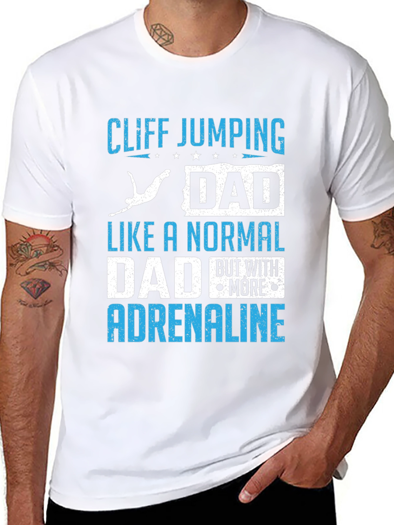 Cliff Jumping Dad T-Shirt