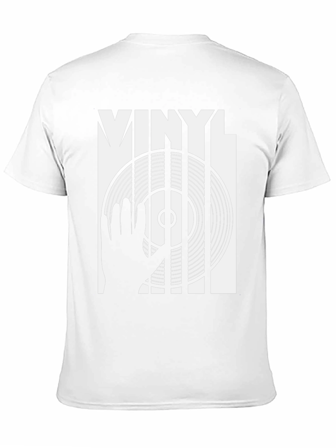 Vinyl DJ Graphic T-Shirt - Black