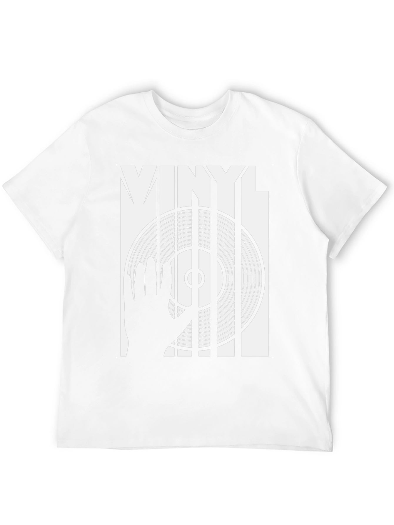Vinyl DJ Graphic T-Shirt - Black