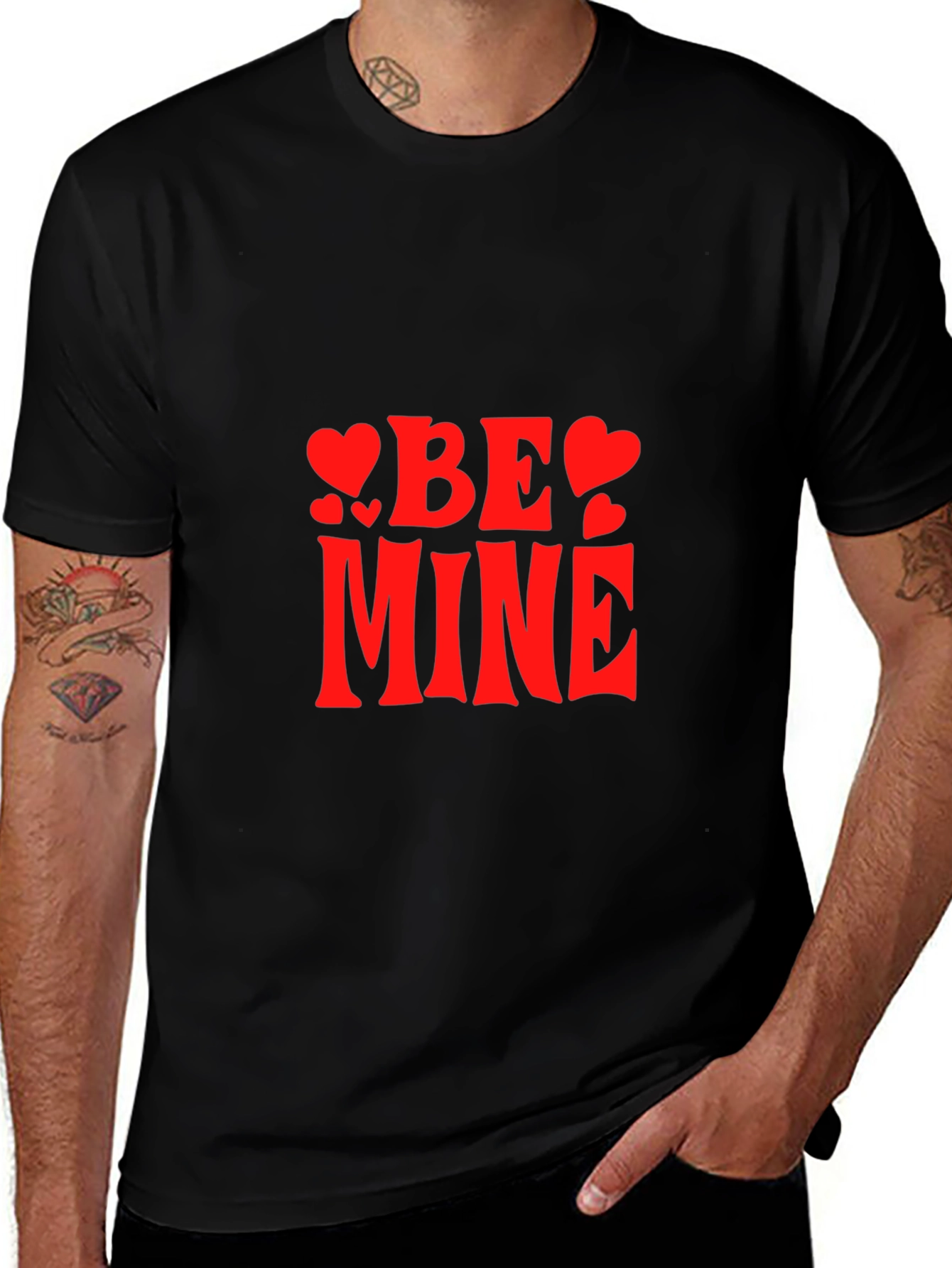 Be Mine Heart Valentines Day T-Shirt