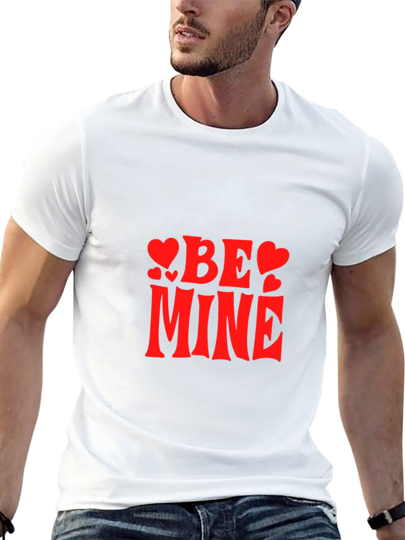 Be Mine Heart Valentines Day T-Shirt