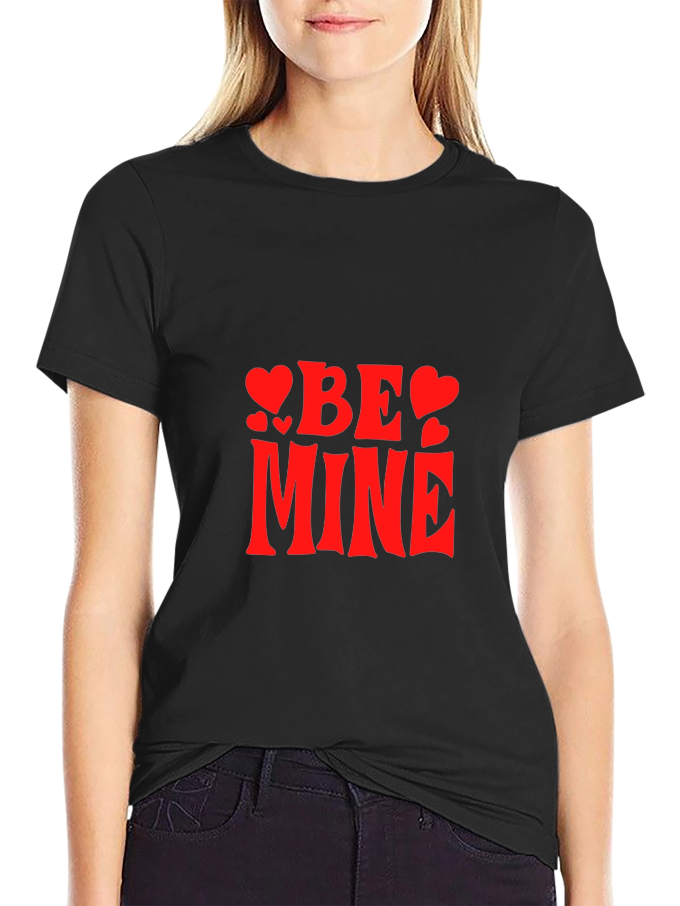 Be Mine Heart Valentines Day T-Shirt