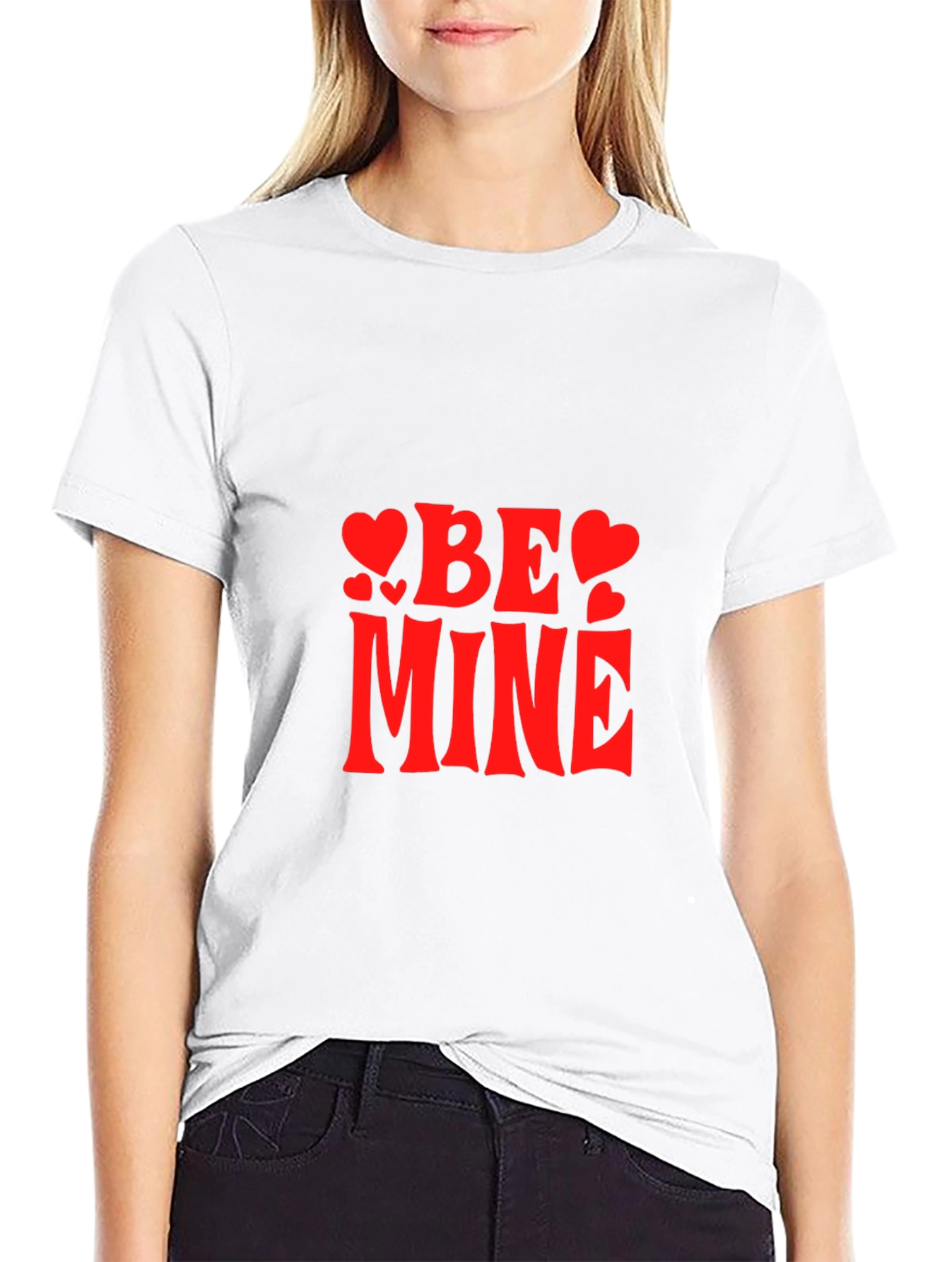 Be Mine Heart Valentines Day T-Shirt