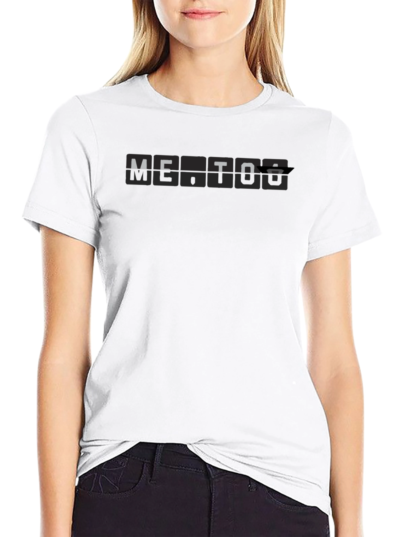 Mens ME.TO Black Graphic Tee