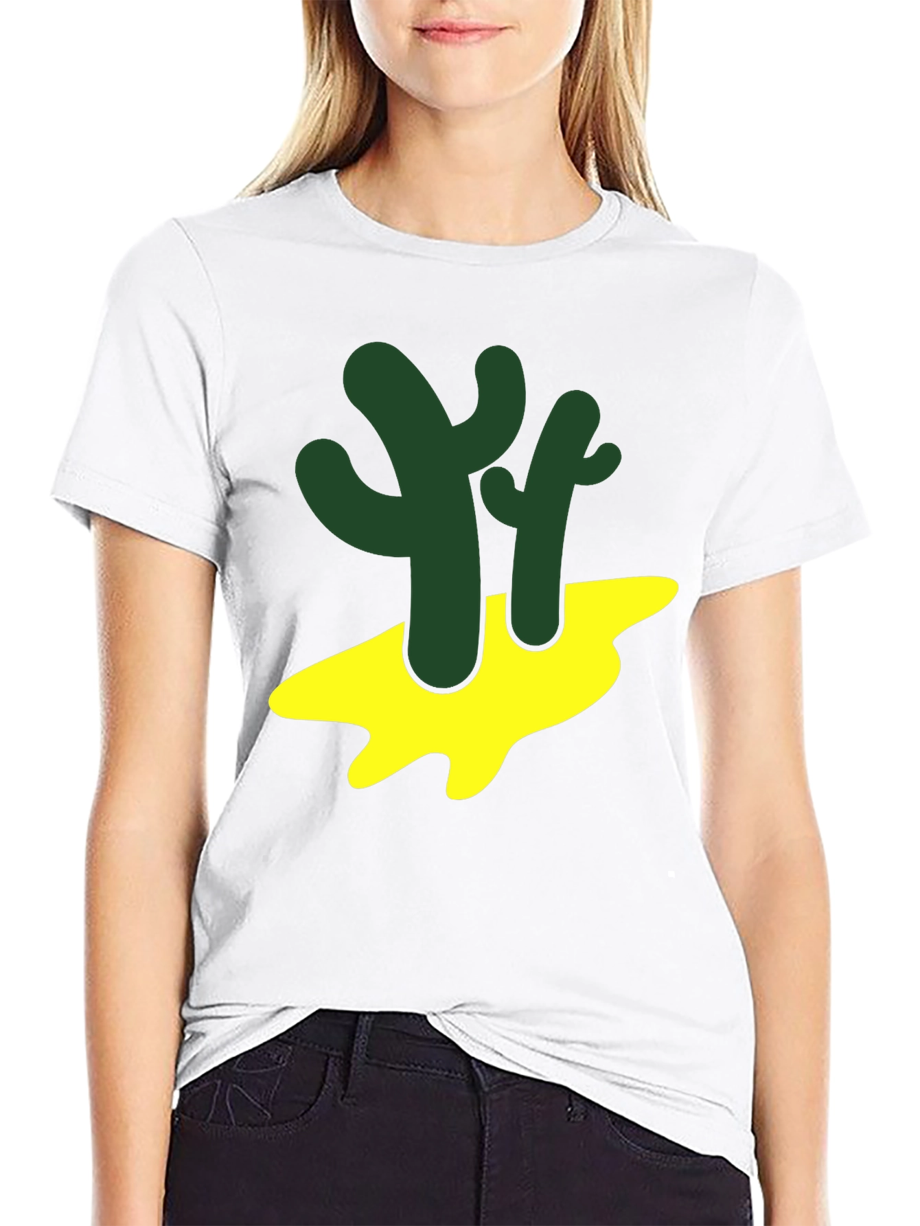 Cactus Graphic Tee - Desert Style Black T-Shirt