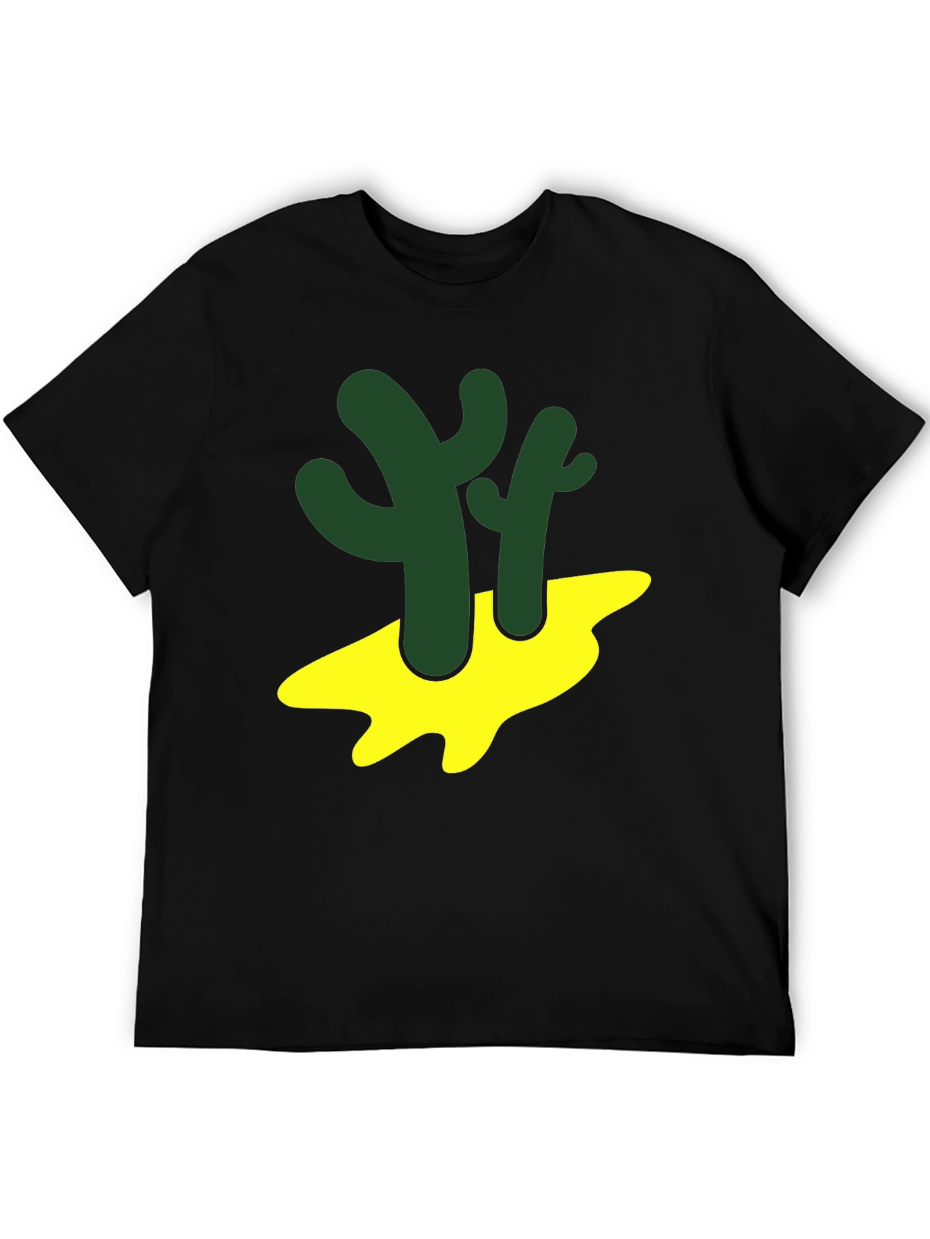 Cactus Graphic Tee - Desert Style Black T-Shirt