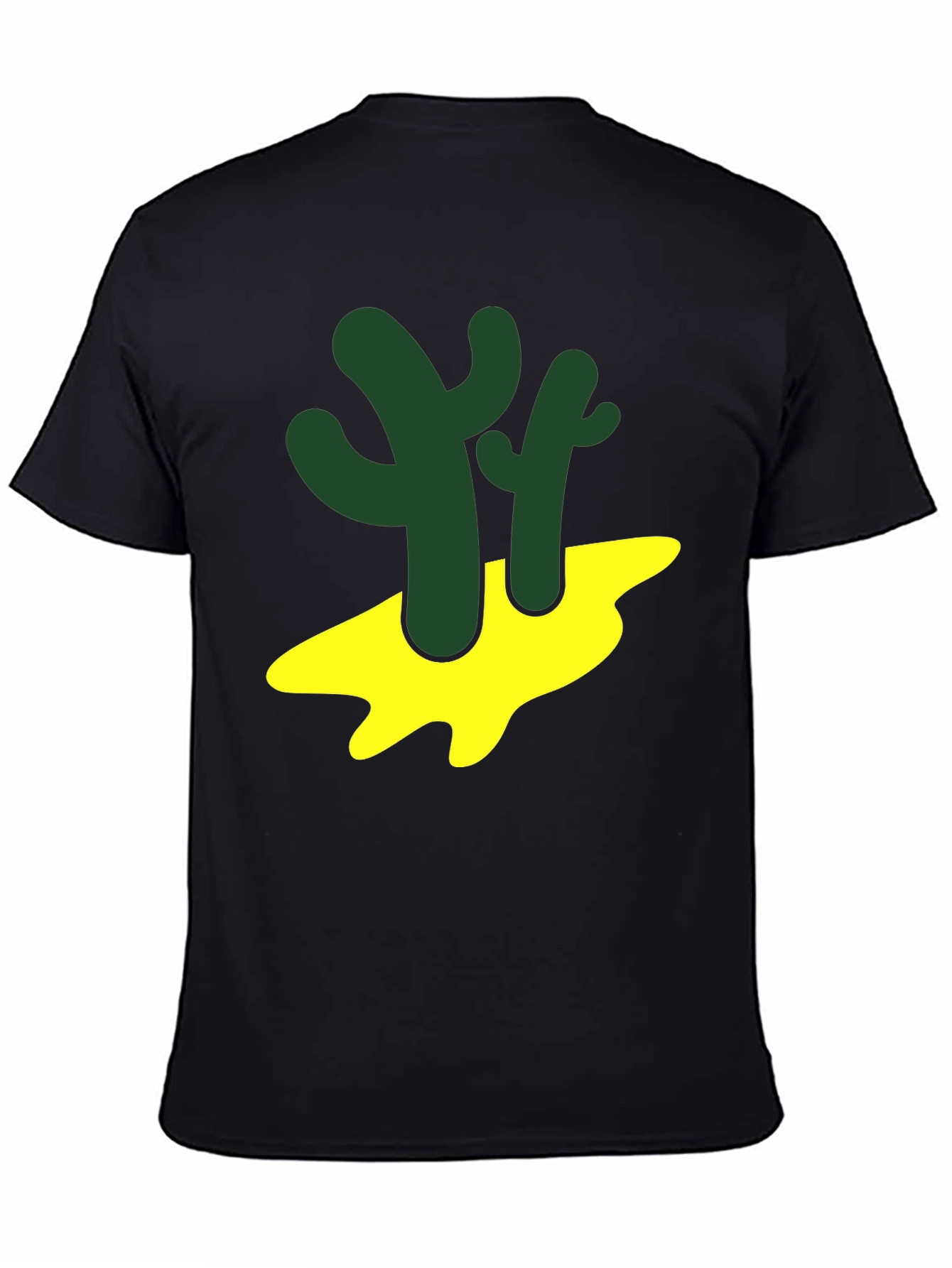 Cactus Graphic Tee - Desert Style Black T-Shirt