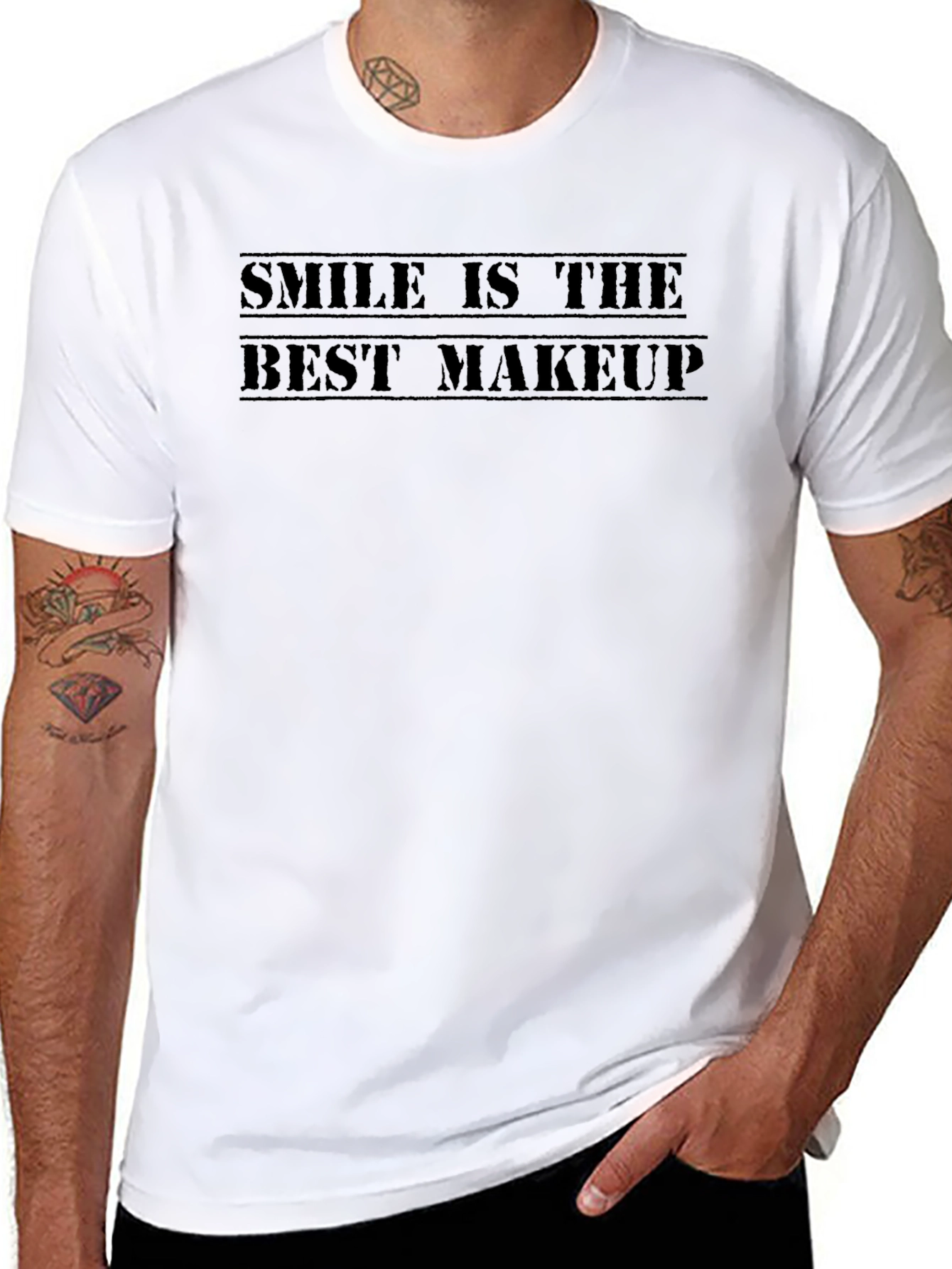 Smile is the Best Makeup Graphic Tee