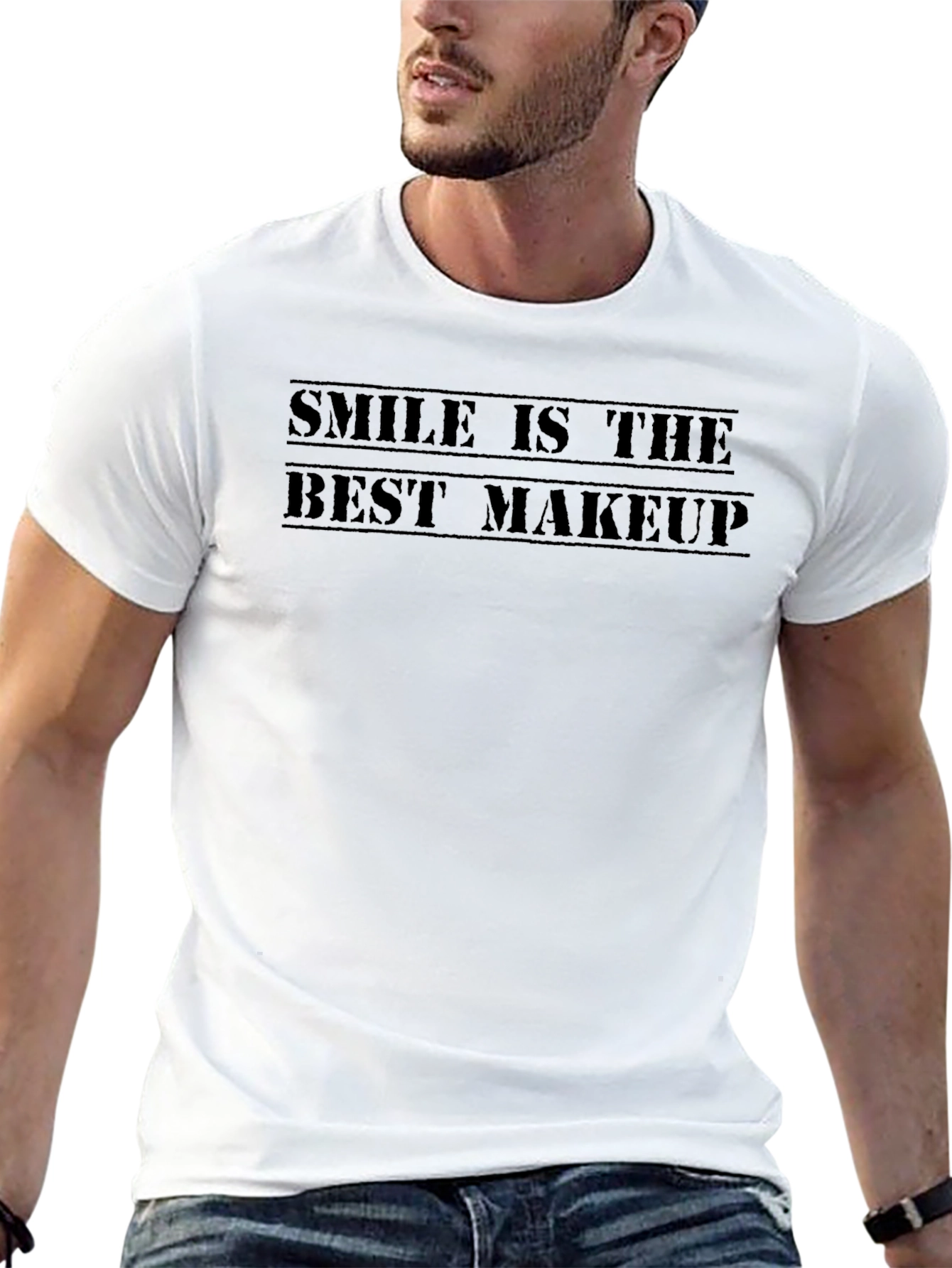 Smile is the Best Makeup Graphic Tee