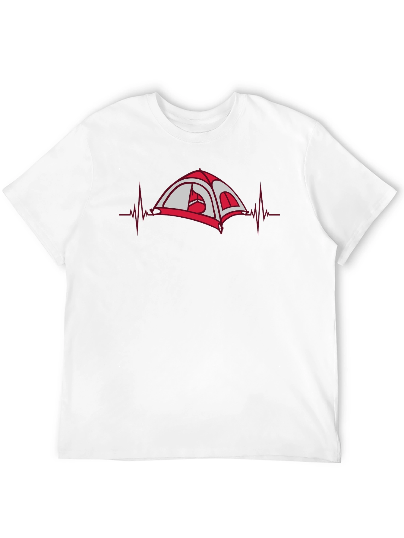 Camping Heartbeat T-Shirt - Adventure Ready!