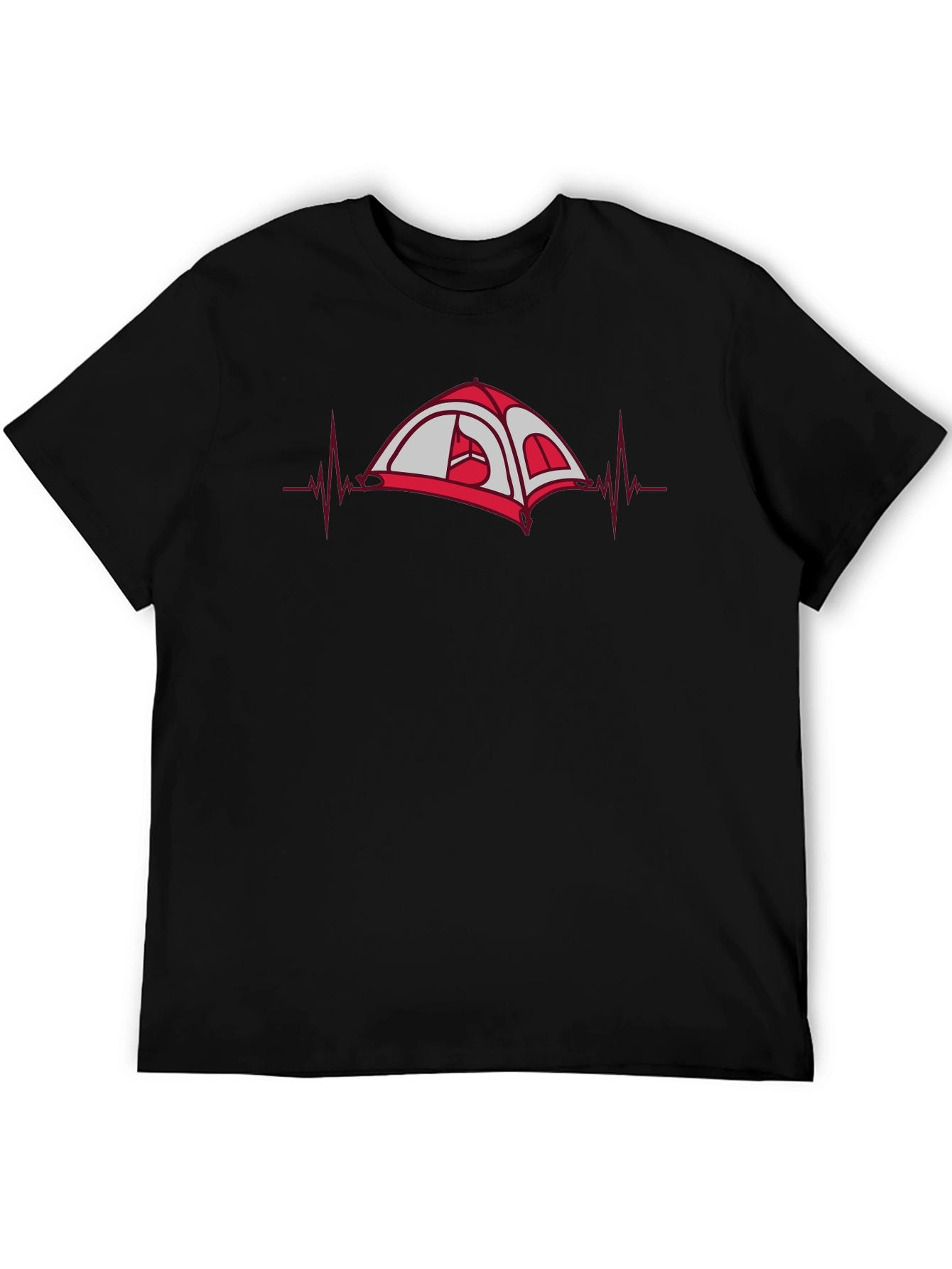 Camping Heartbeat T-Shirt - Adventure Ready!
