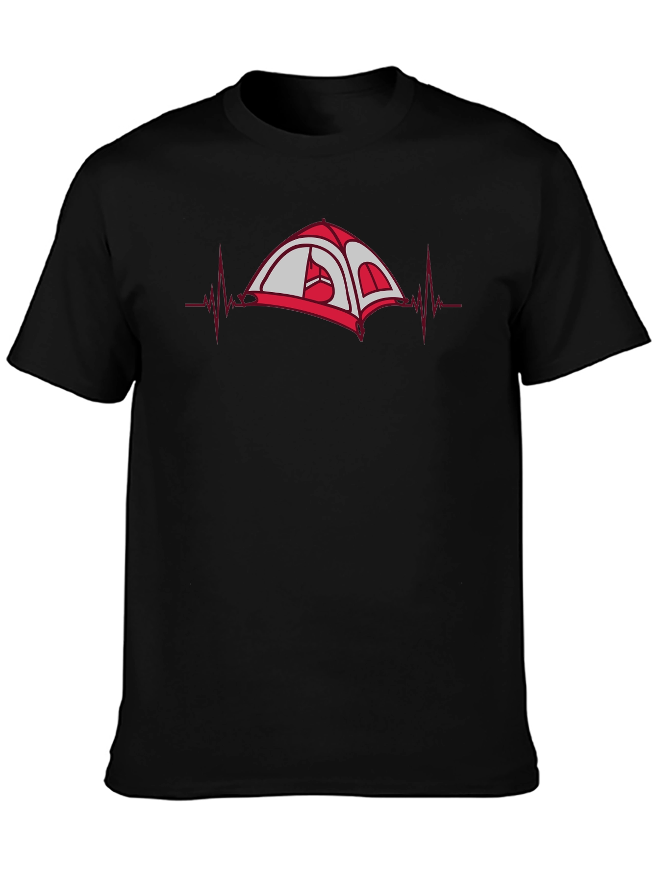 Camping Heartbeat T-Shirt - Adventure Ready!