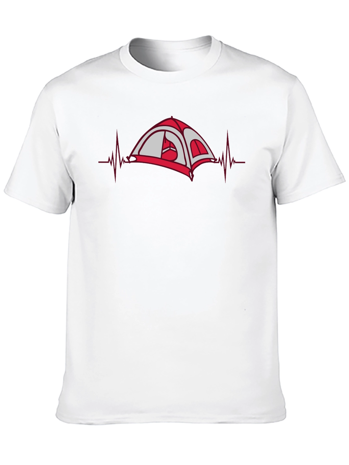 Camping Heartbeat T-Shirt - Adventure Ready!