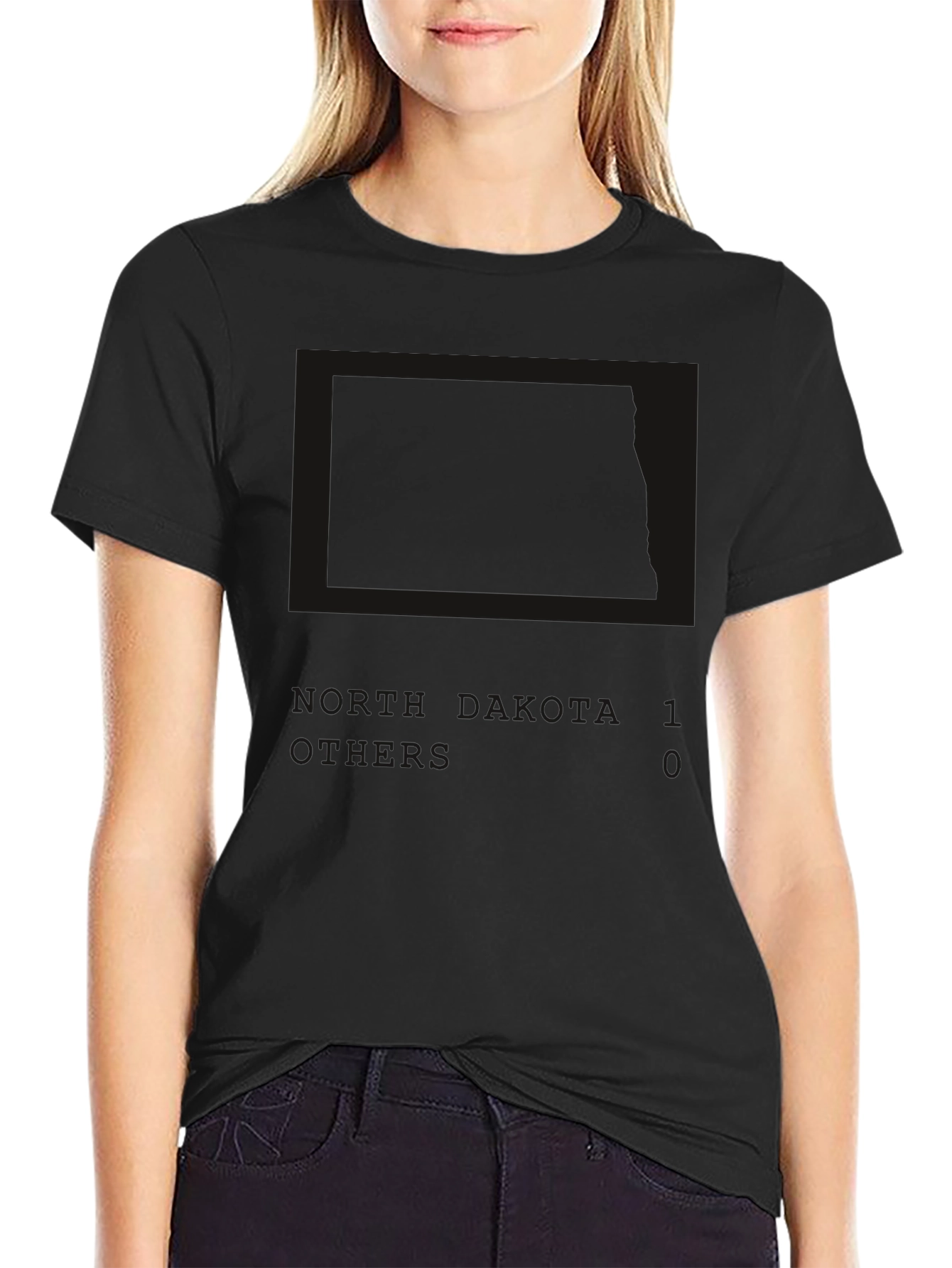 Black Graphic Print Short Sleeve Tee