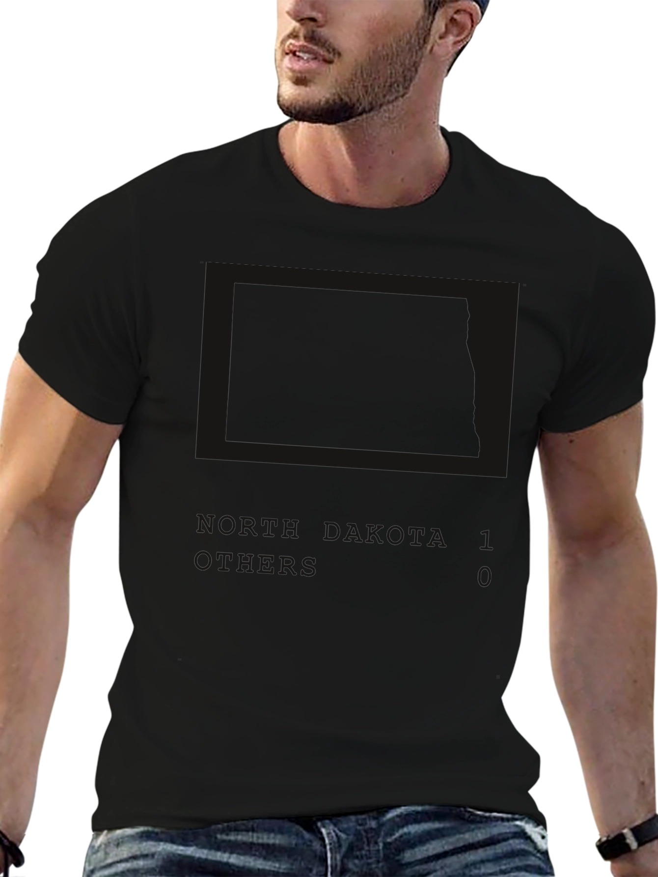 Black Graphic Print Short Sleeve Tee