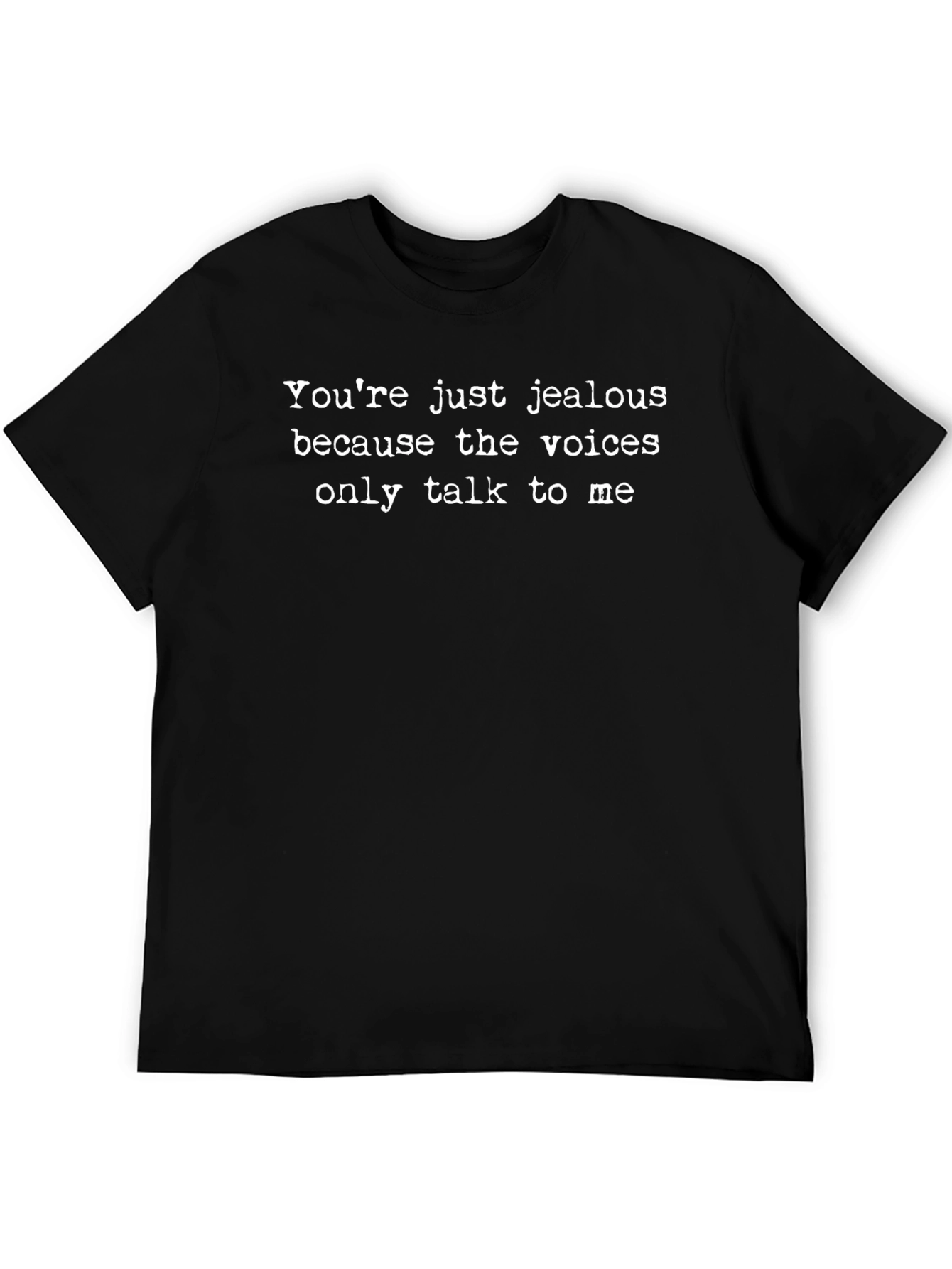 Jealous Voices Graphic Tee - Black Cotton T-Shirt