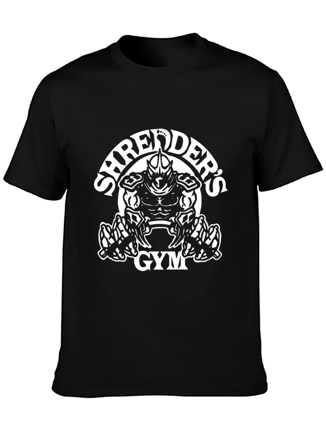 Shredders Gym Graphic T-Shirt - Black Cotton