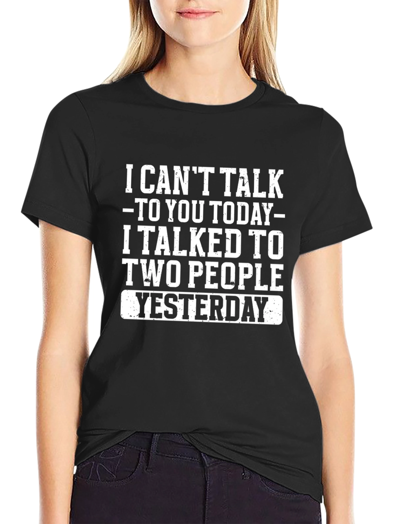 Funny T-Shirt: I Cant Talk to You Today