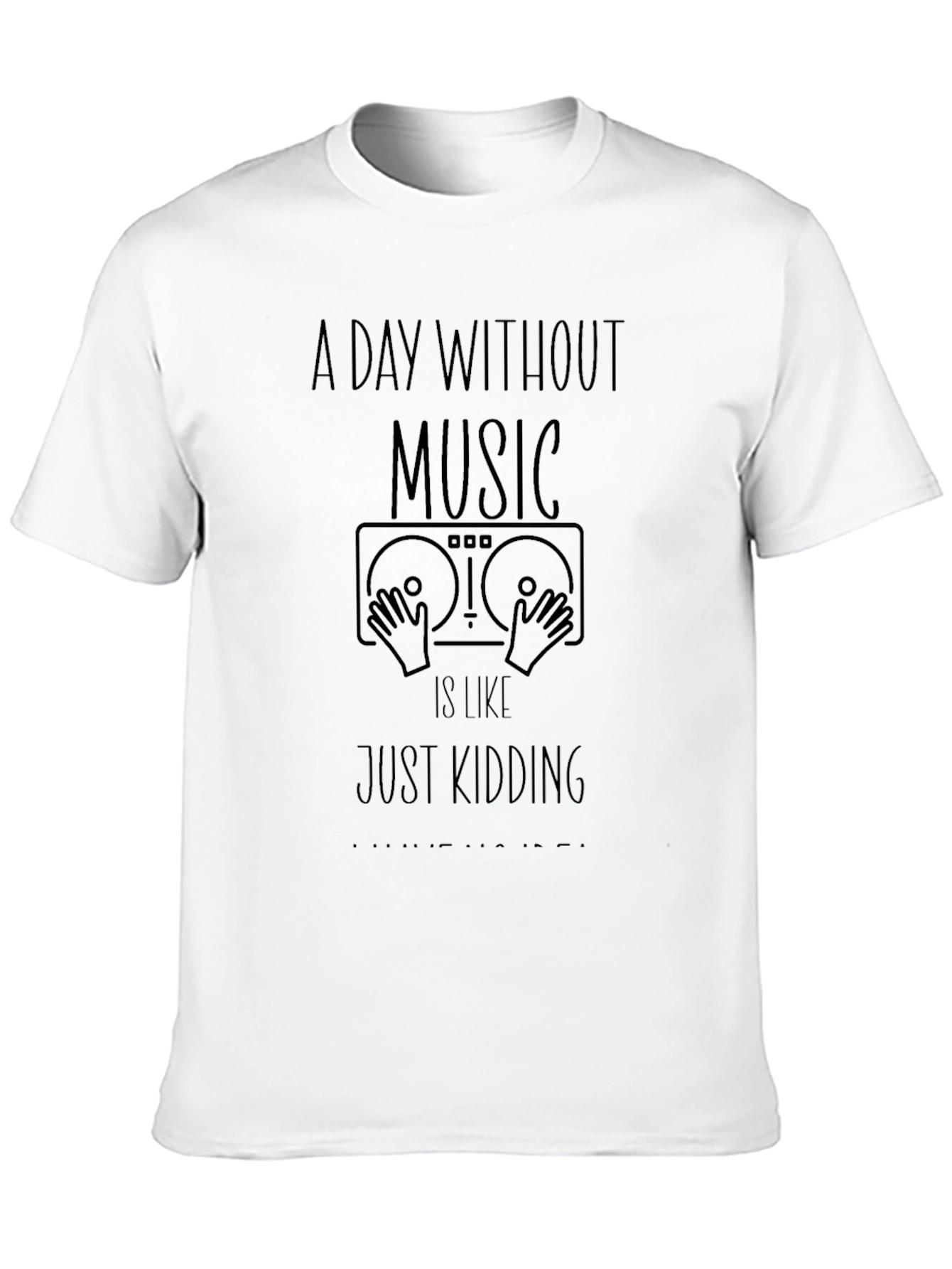 Music Lovers Tee: A Day Without Music