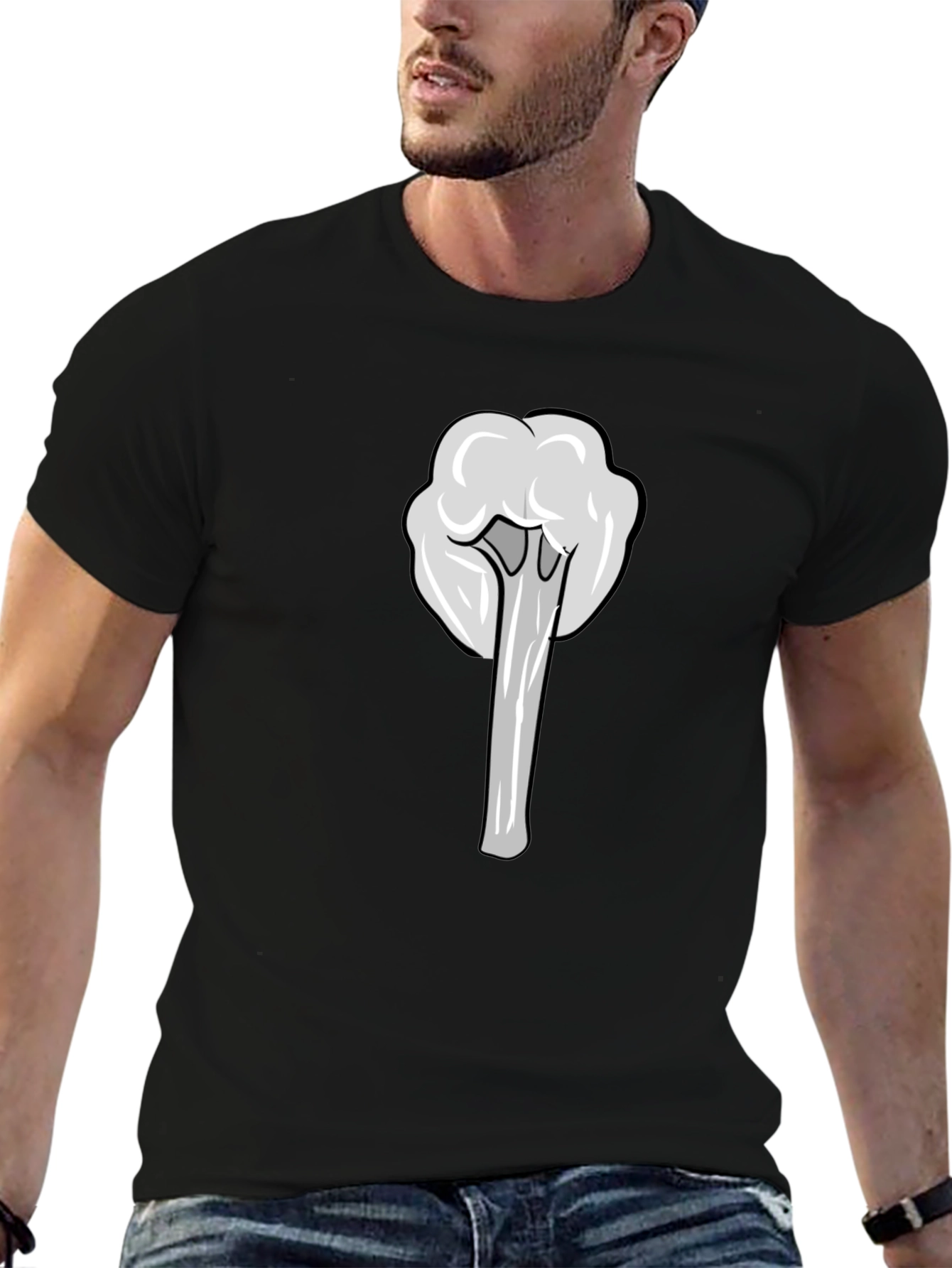 Cartoon Vapor Graphic Tee - Cool & Casual