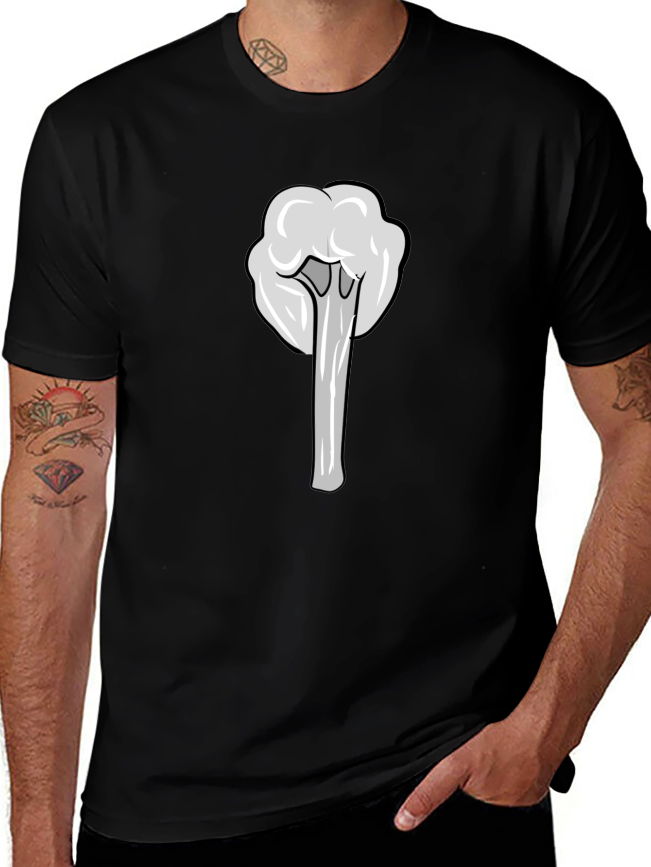 Cartoon Vapor Graphic Tee - Cool & Casual