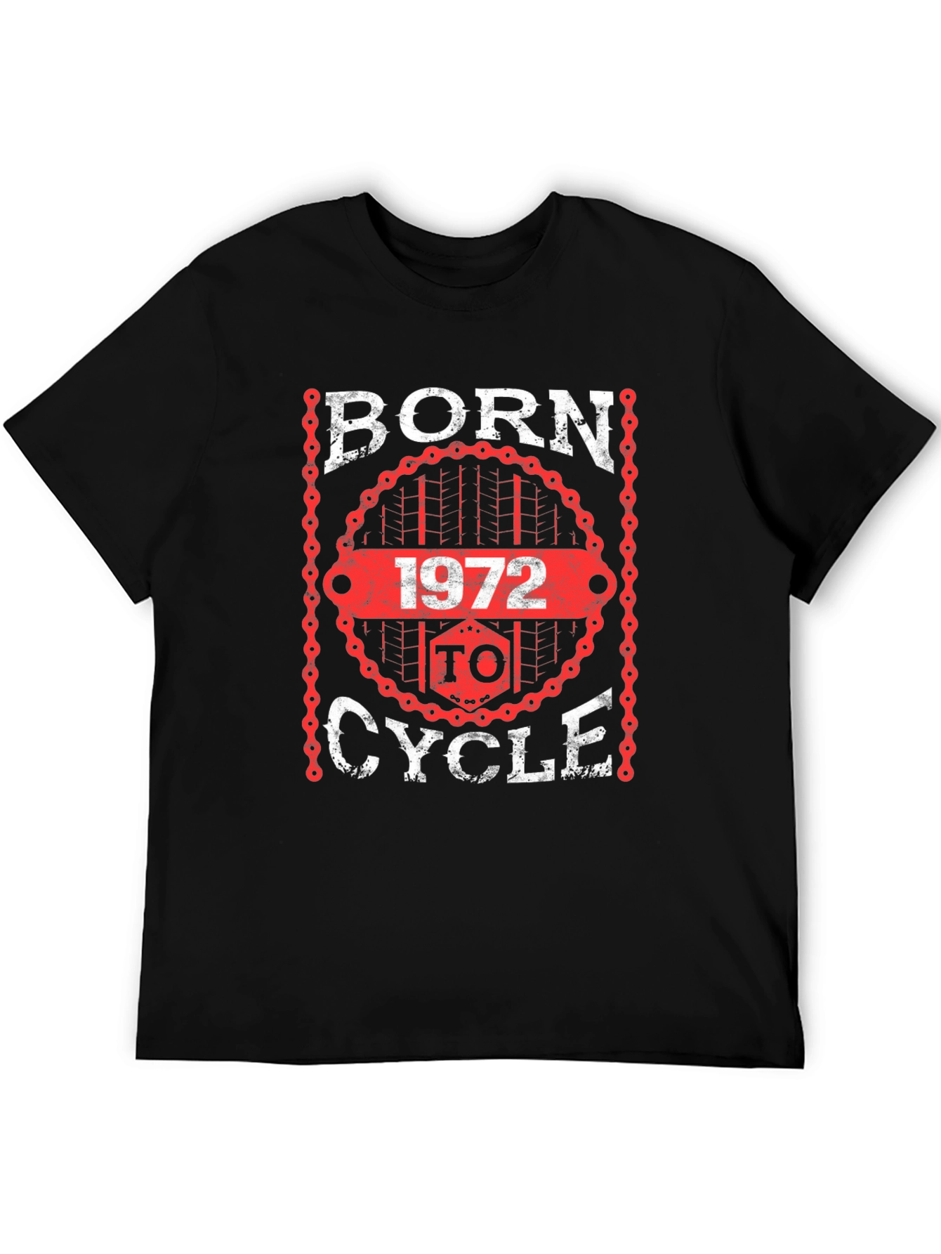 Born to Cycle 1972 T-Shirt - Black