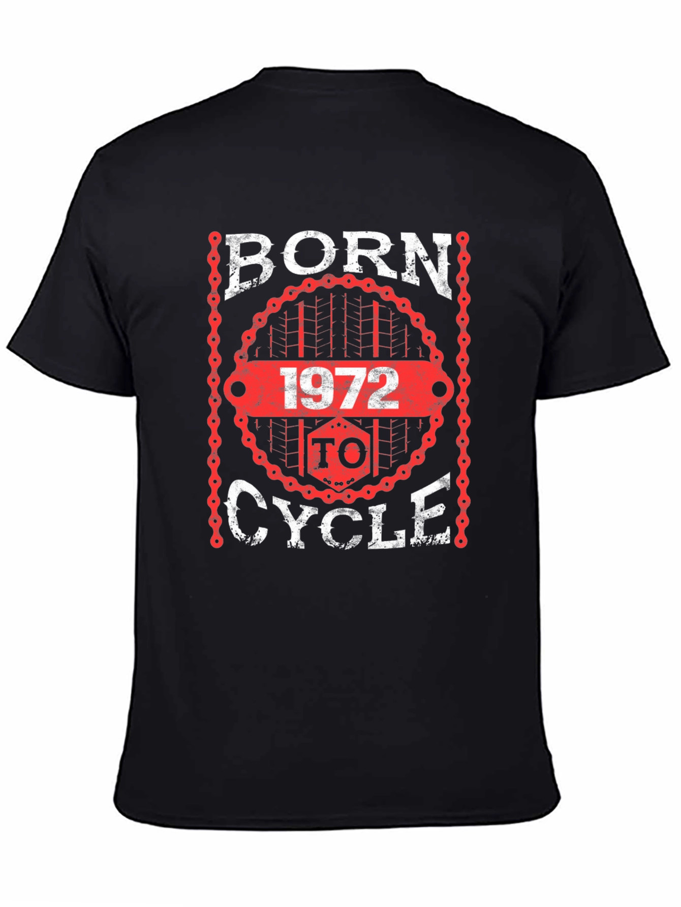 Born to Cycle 1972 T-Shirt - Black