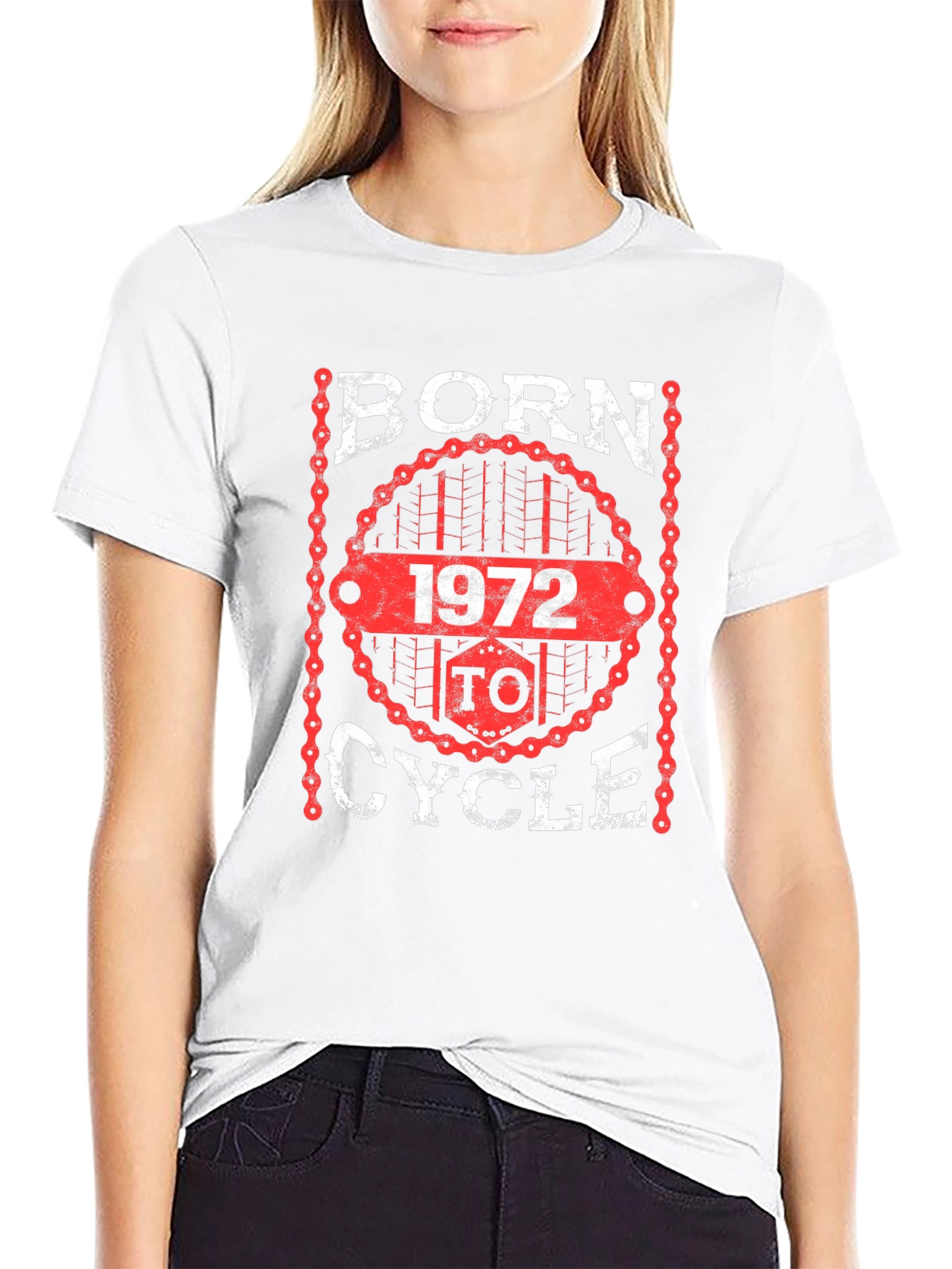 Born to Cycle 1972 T-Shirt - Black