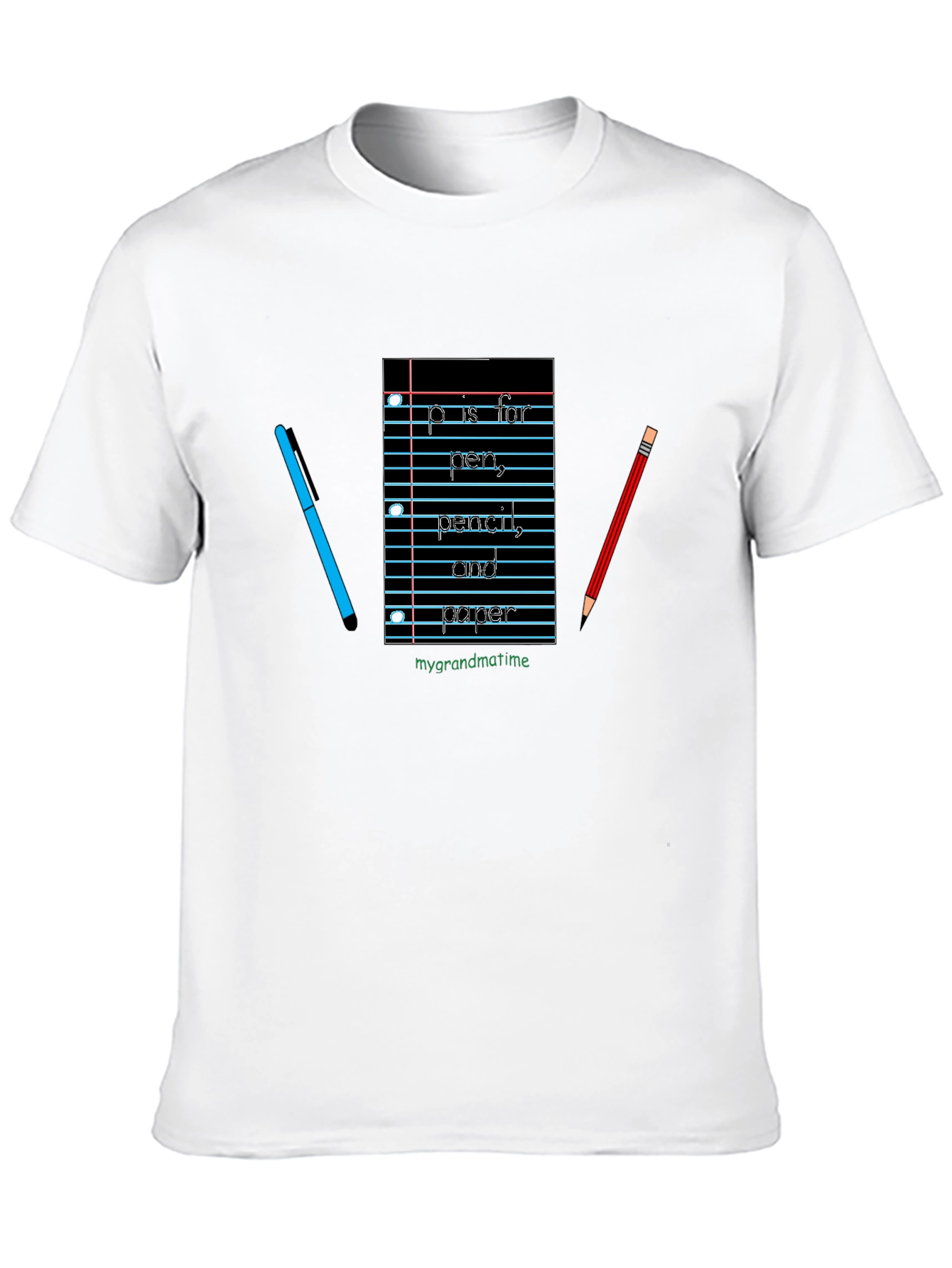P is For Pen Pencil Paper T-Shirt