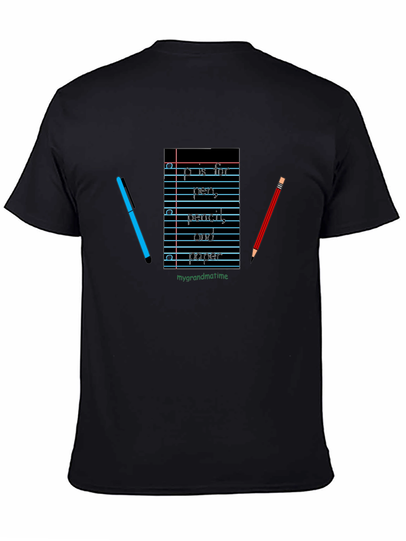 P is For Pen Pencil Paper T-Shirt