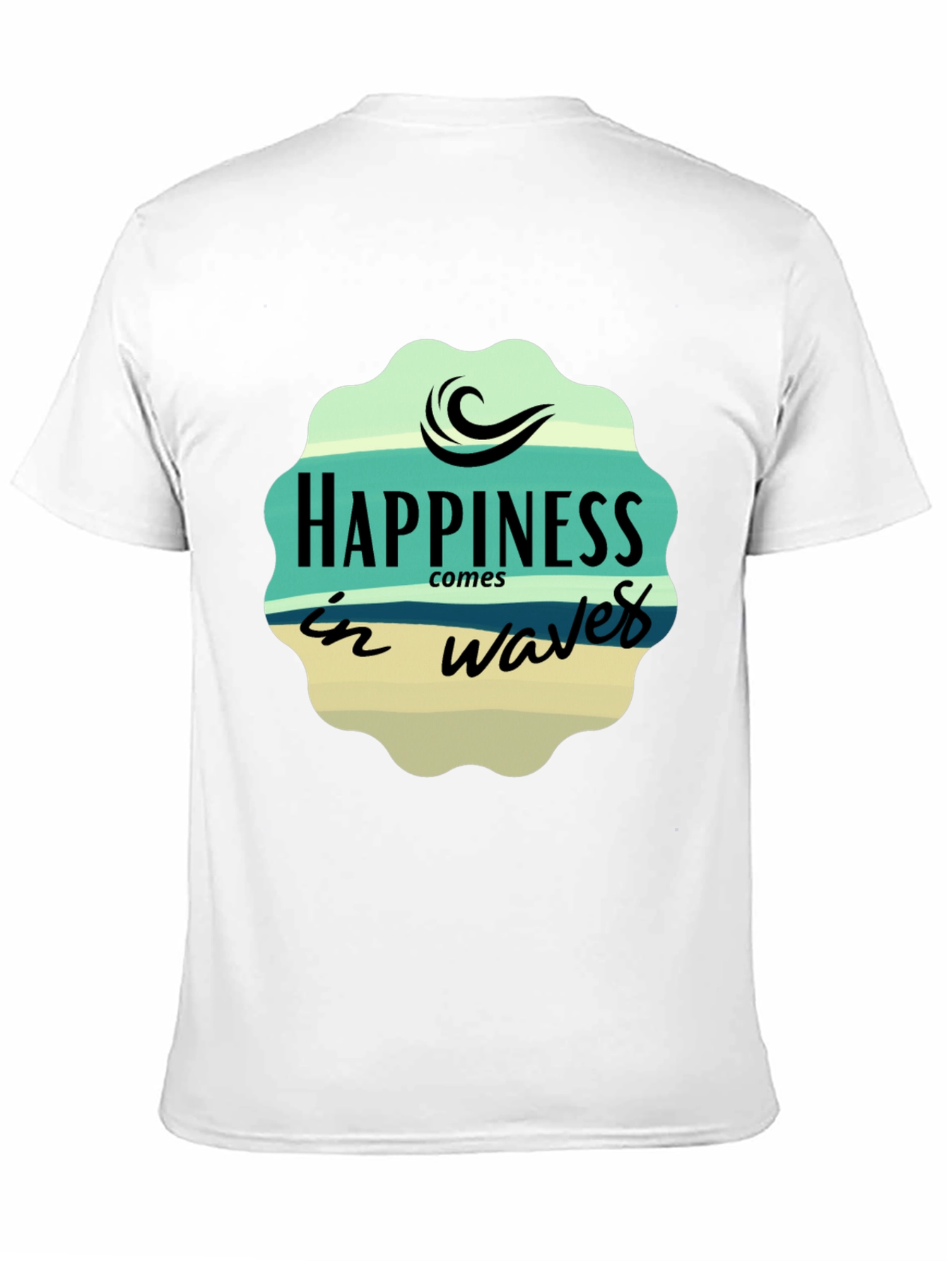 Happiness Comes in Waves Graphic T-Shirt