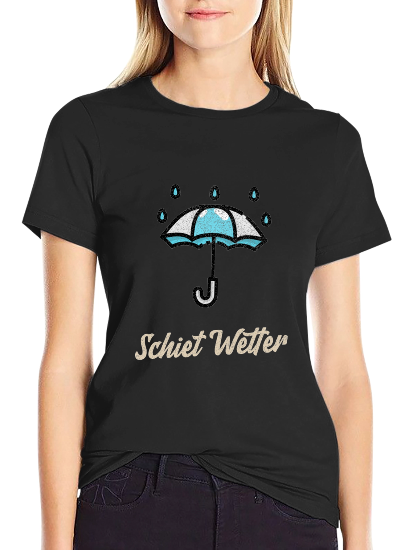 Schiett Wetter Umbrella Graphic T-Shirt