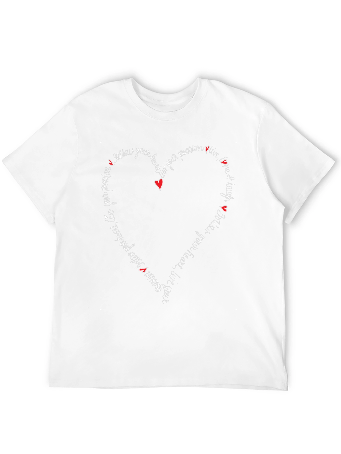 Follow Your Heart Graphic Tee - Inspiring Design