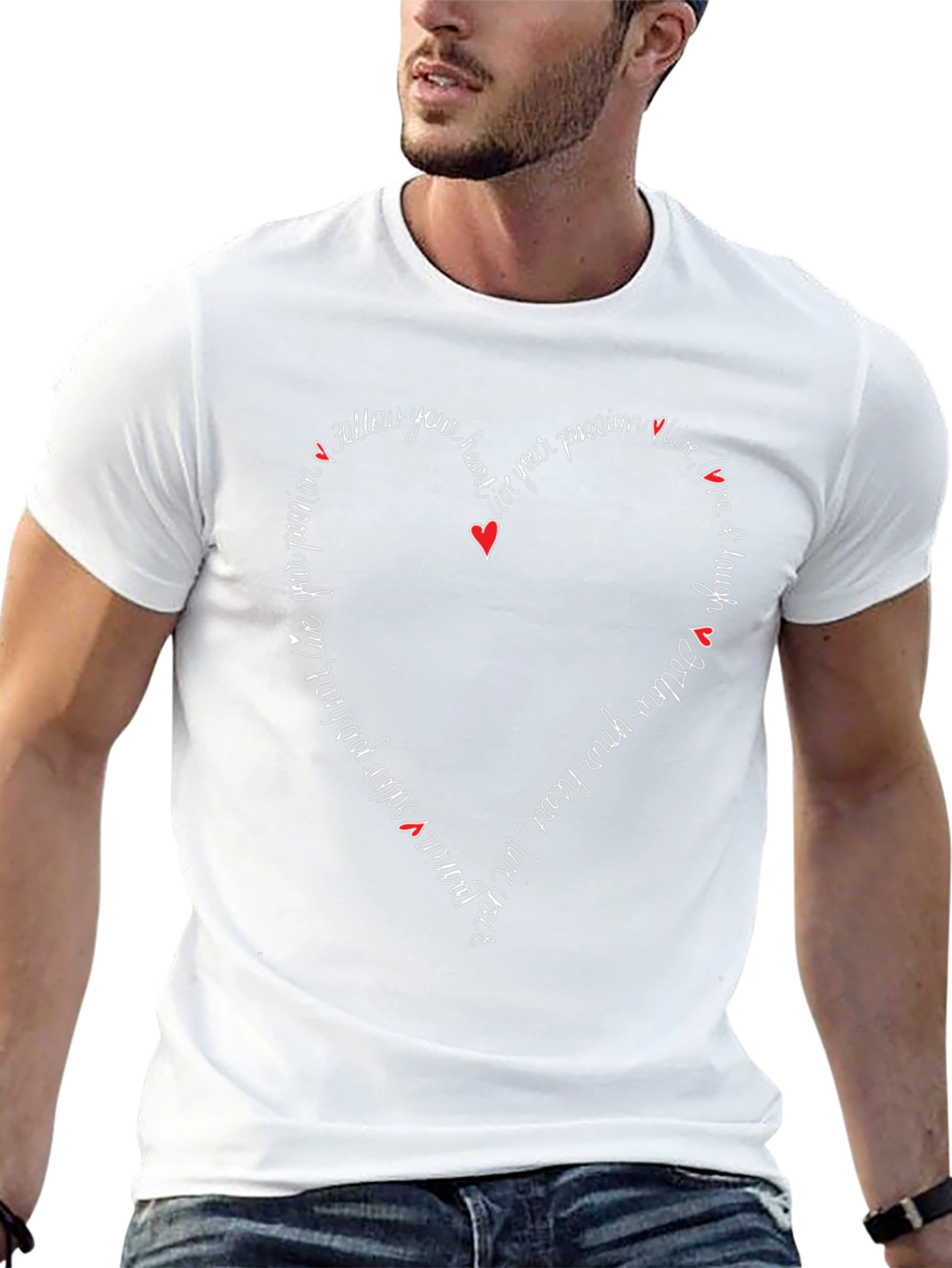 Follow Your Heart Graphic Tee - Inspiring Design