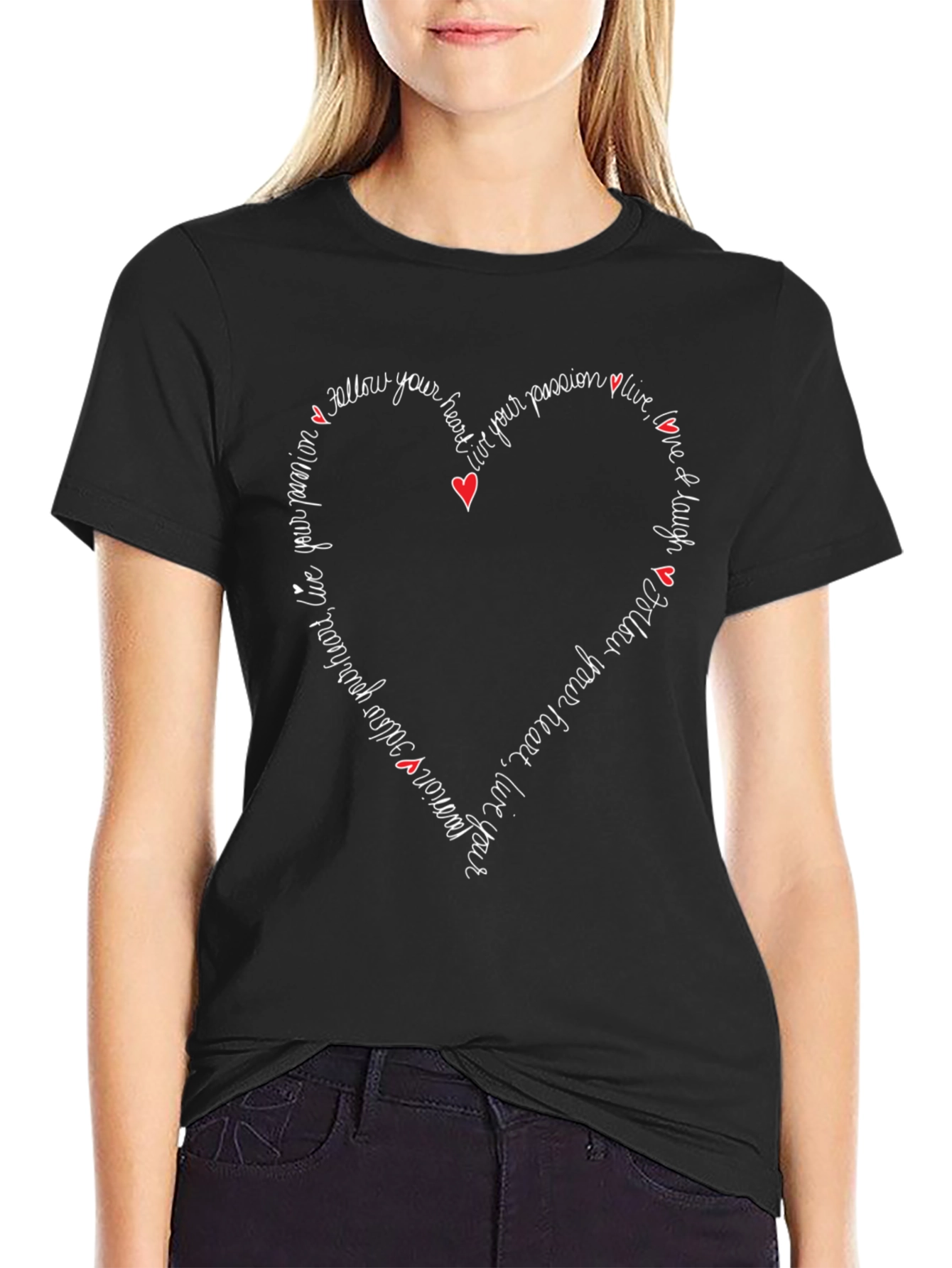 Follow Your Heart Graphic Tee - Inspiring Design