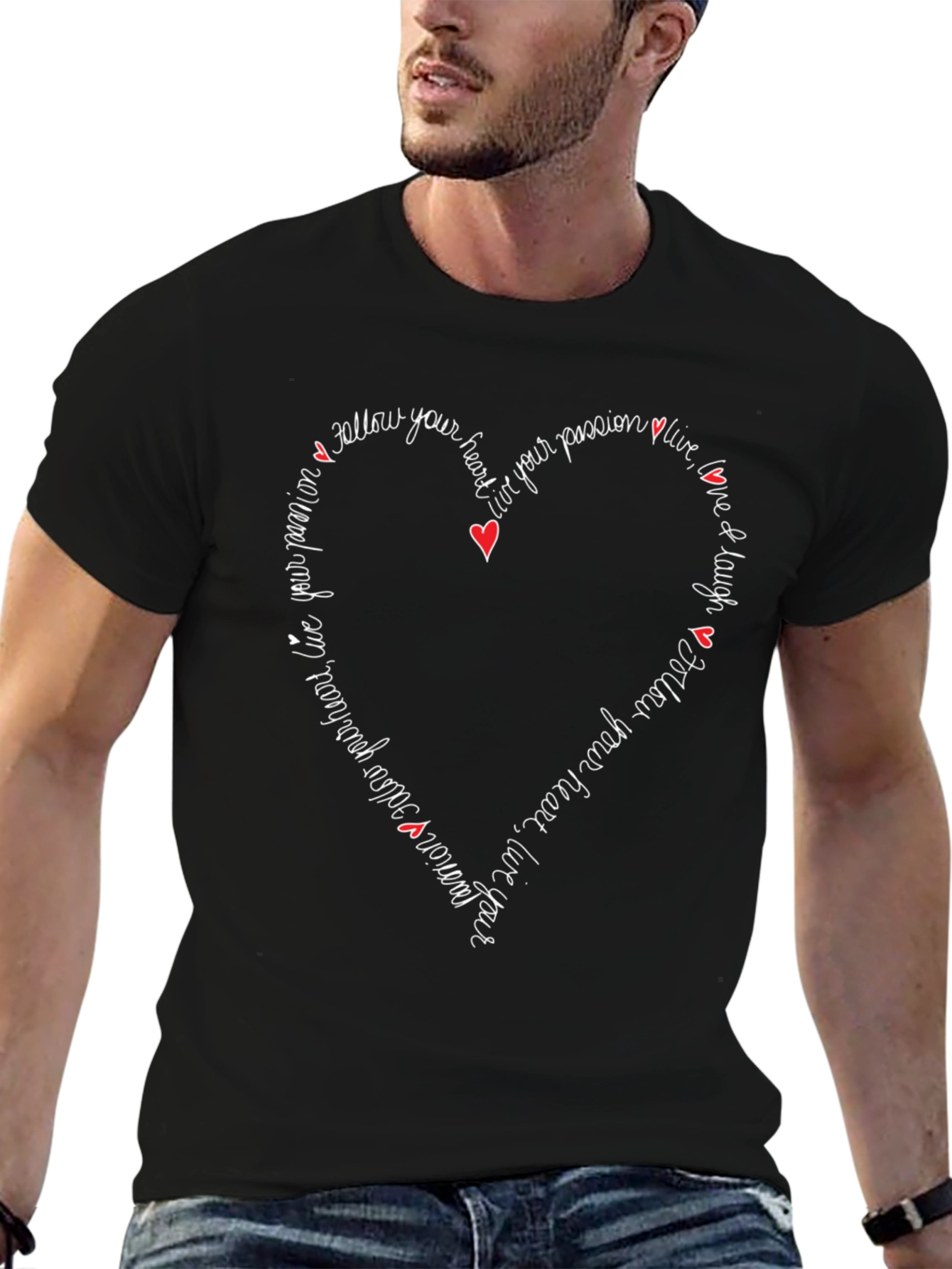 Follow Your Heart Graphic Tee - Inspiring Design