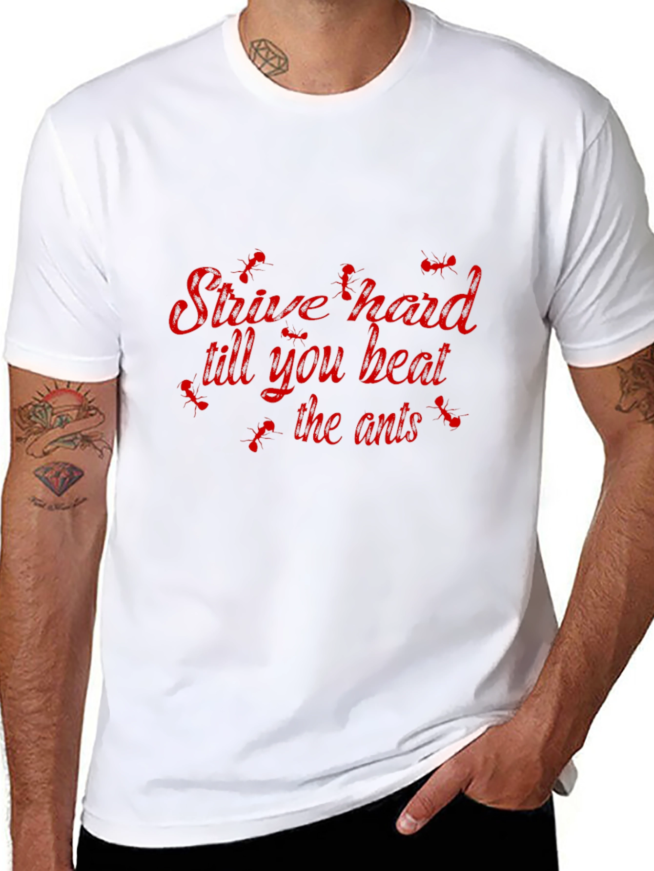 Strive Hard Ant Graphic Tee - Black Cotton