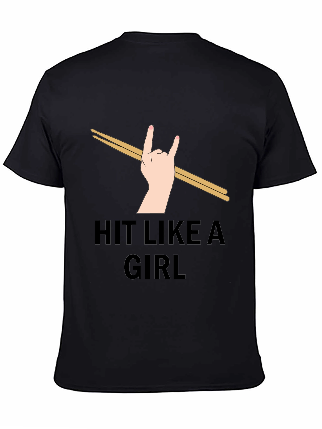 Hit Like a Girl Drummer T-Shirt