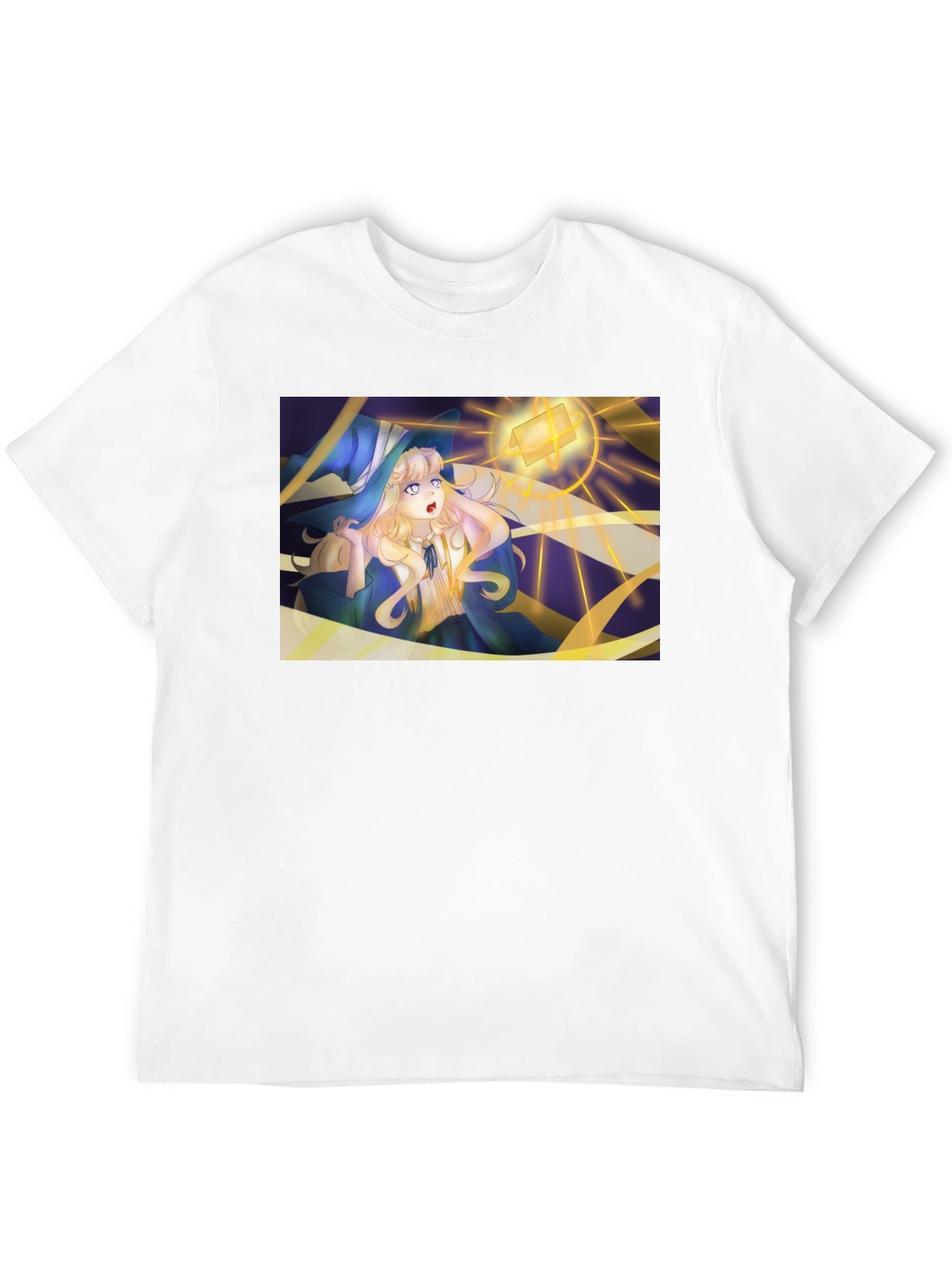 Anime Witch Graphic Tee - Stylish Comfort
