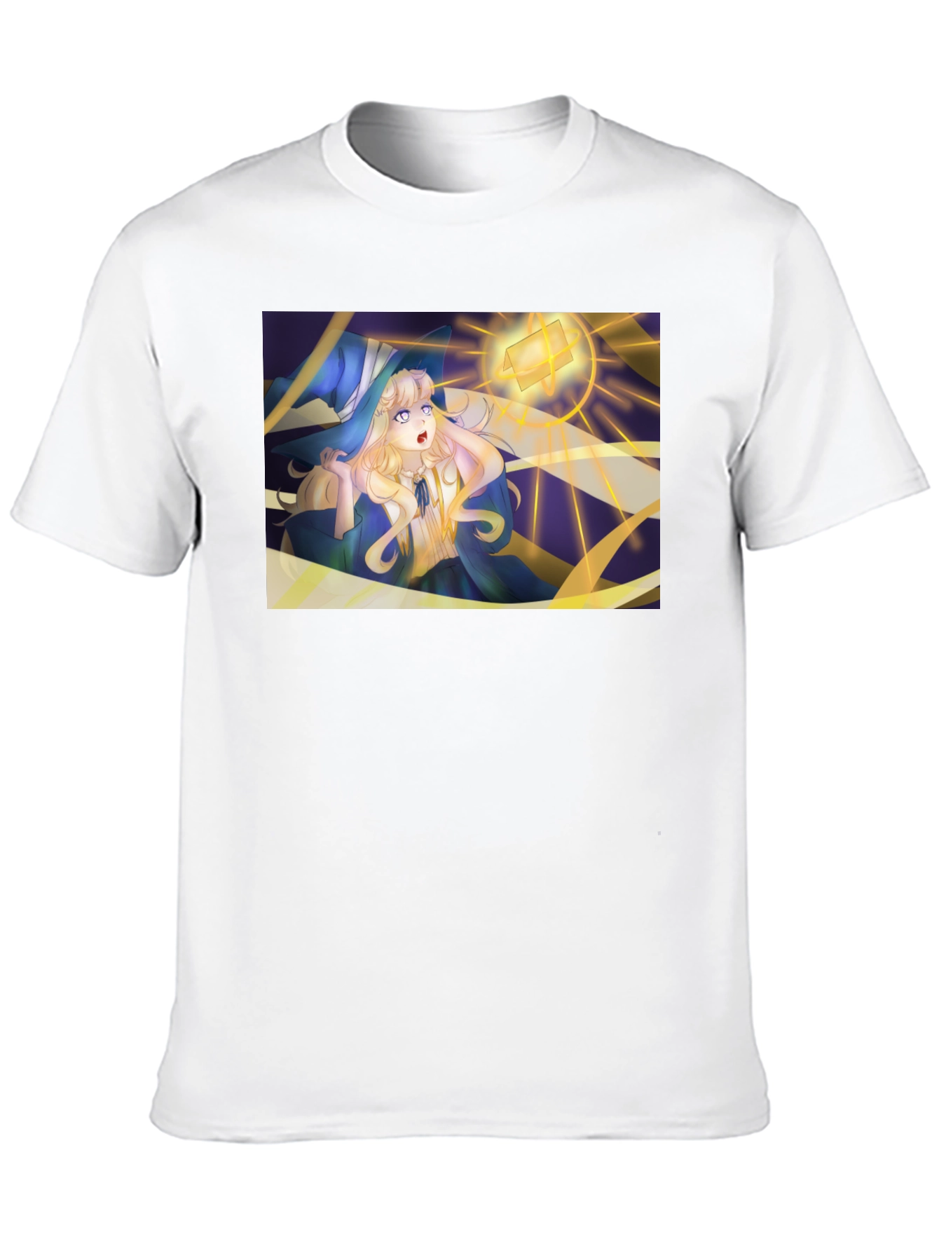 Anime Witch Graphic Tee - Stylish Comfort